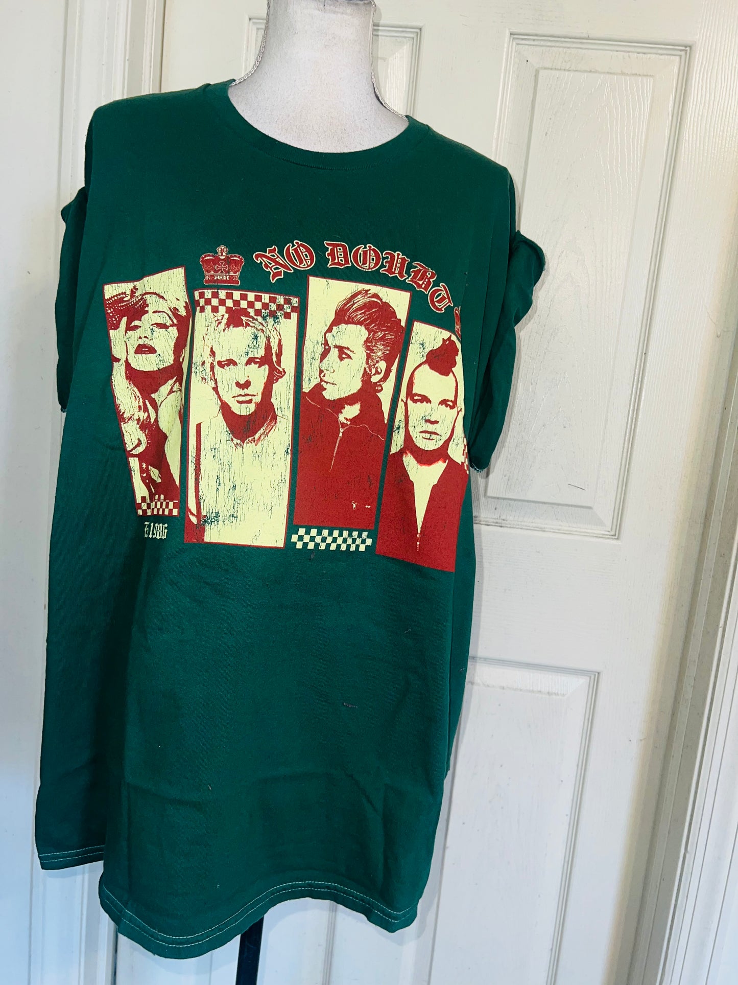 No Doubt Oversized Distressed Tee
