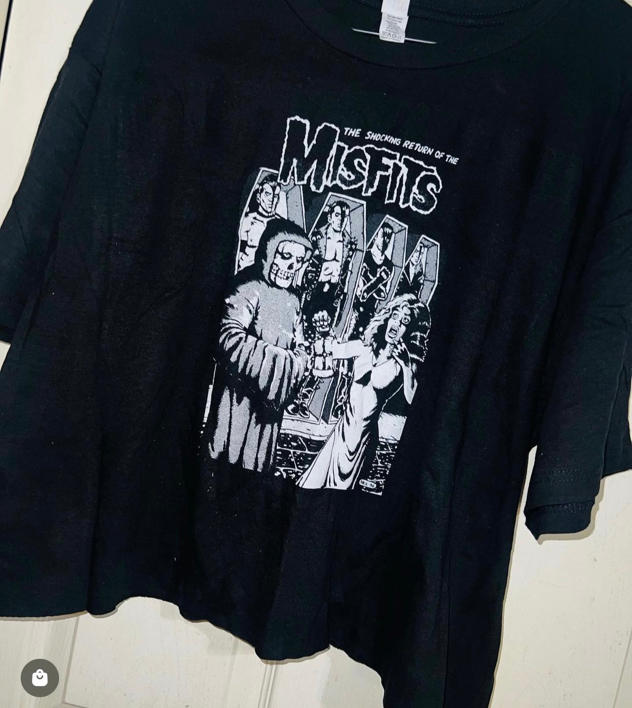 Misfits Cropped Oversized Tee