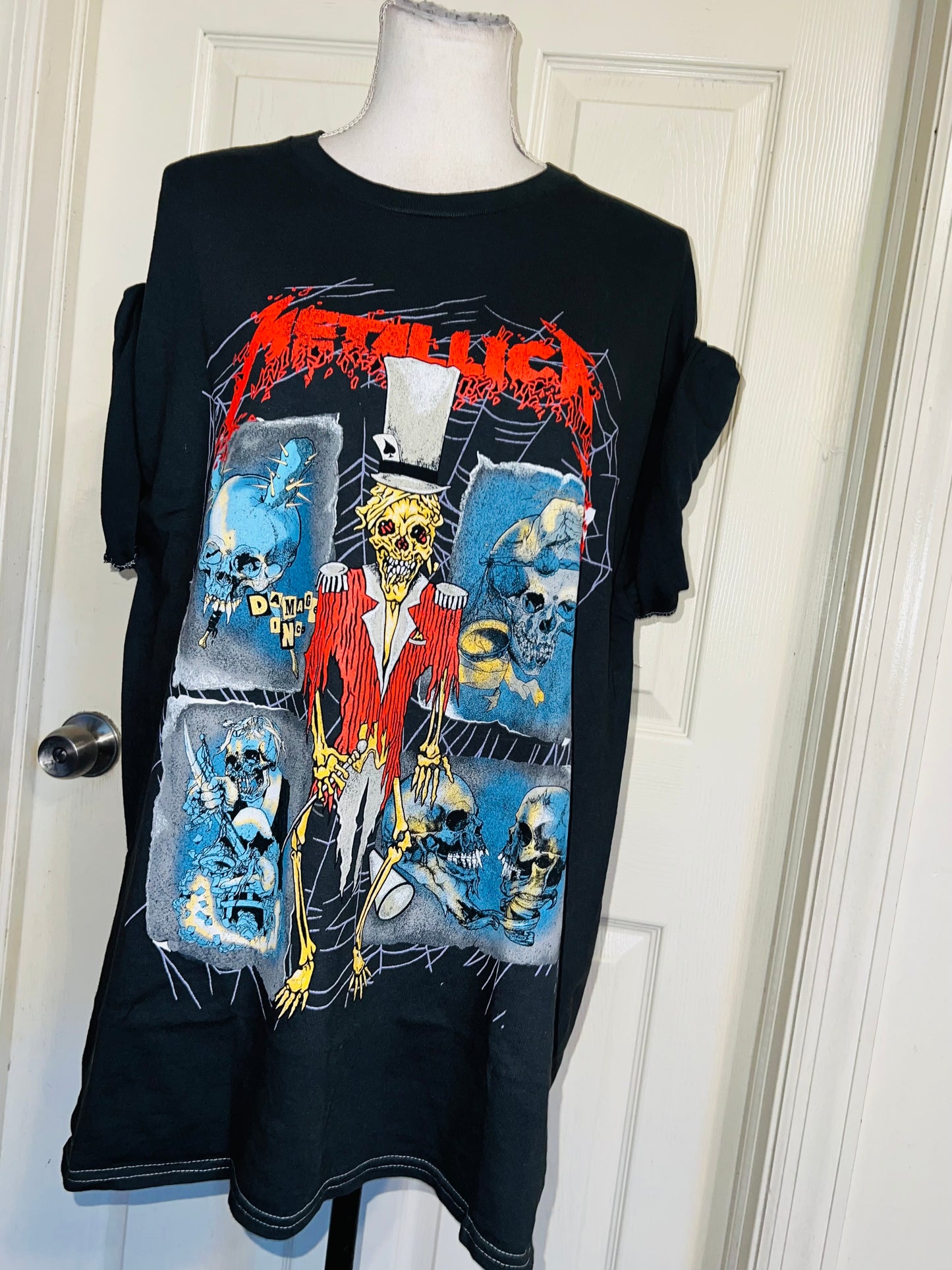 Metallica Double Sided Oversized Distressed Tee