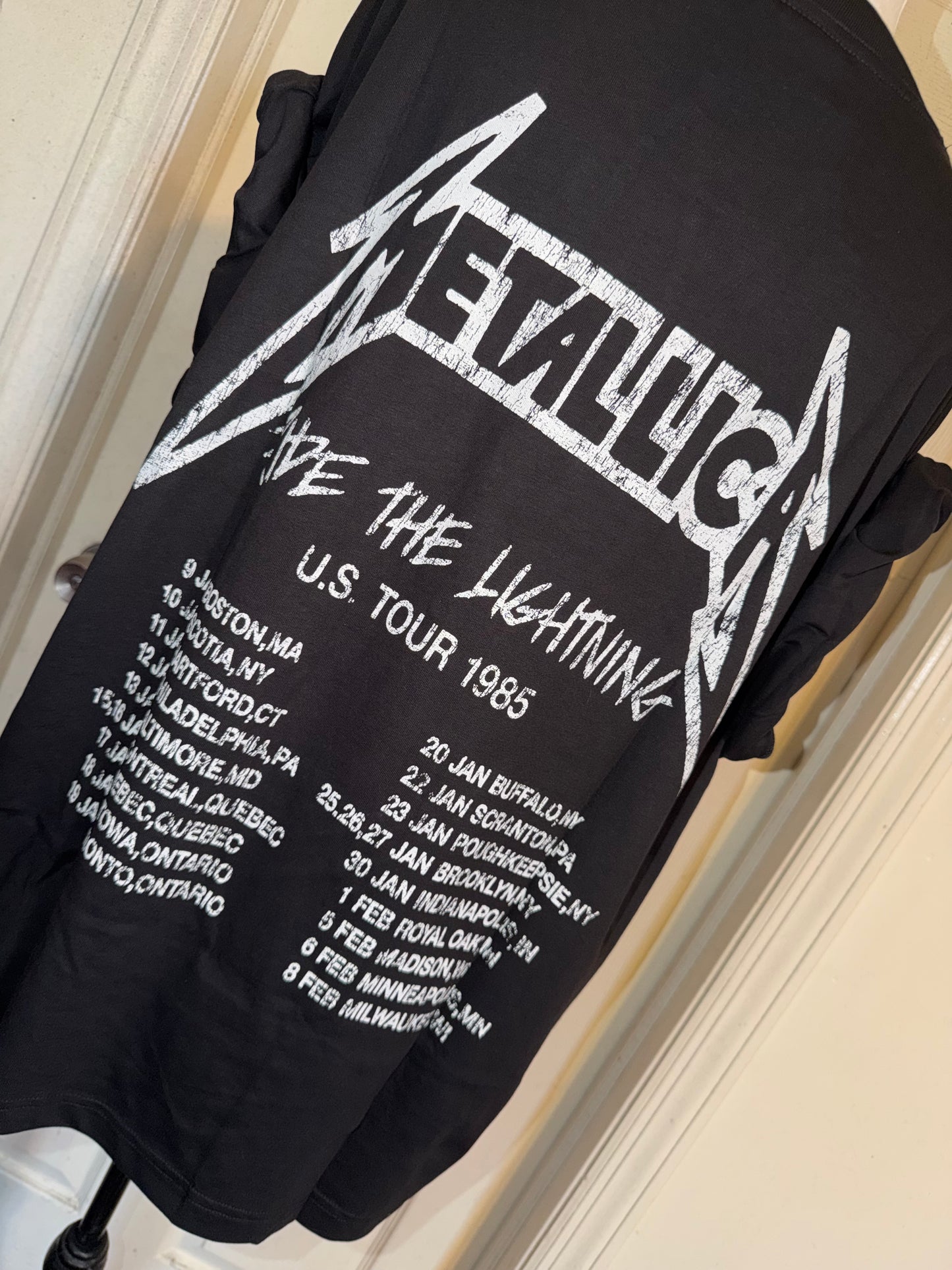 Metallica Double Sided Oversized Distressed Tee