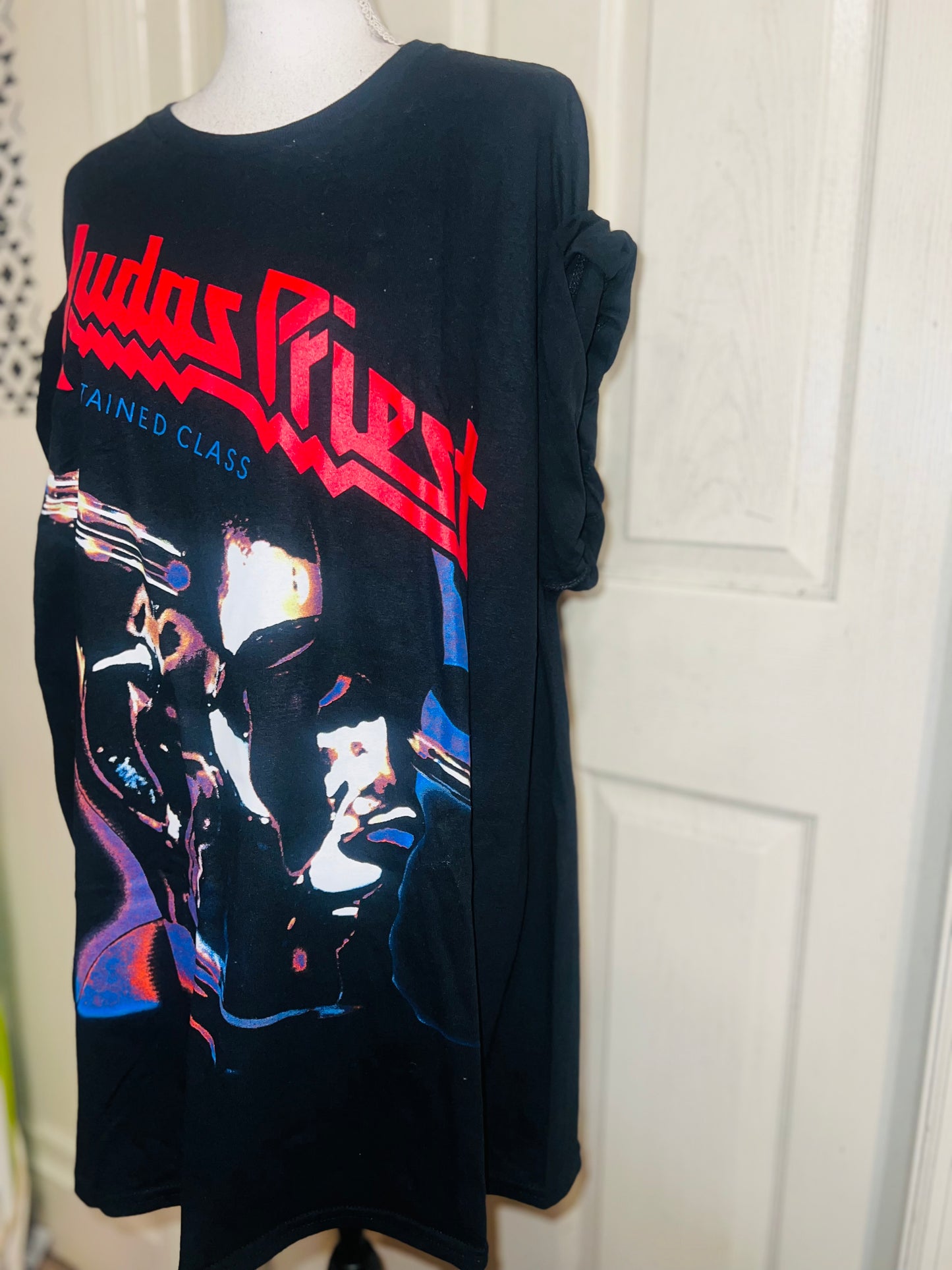 Judas Priest Oversized Distressed Tee