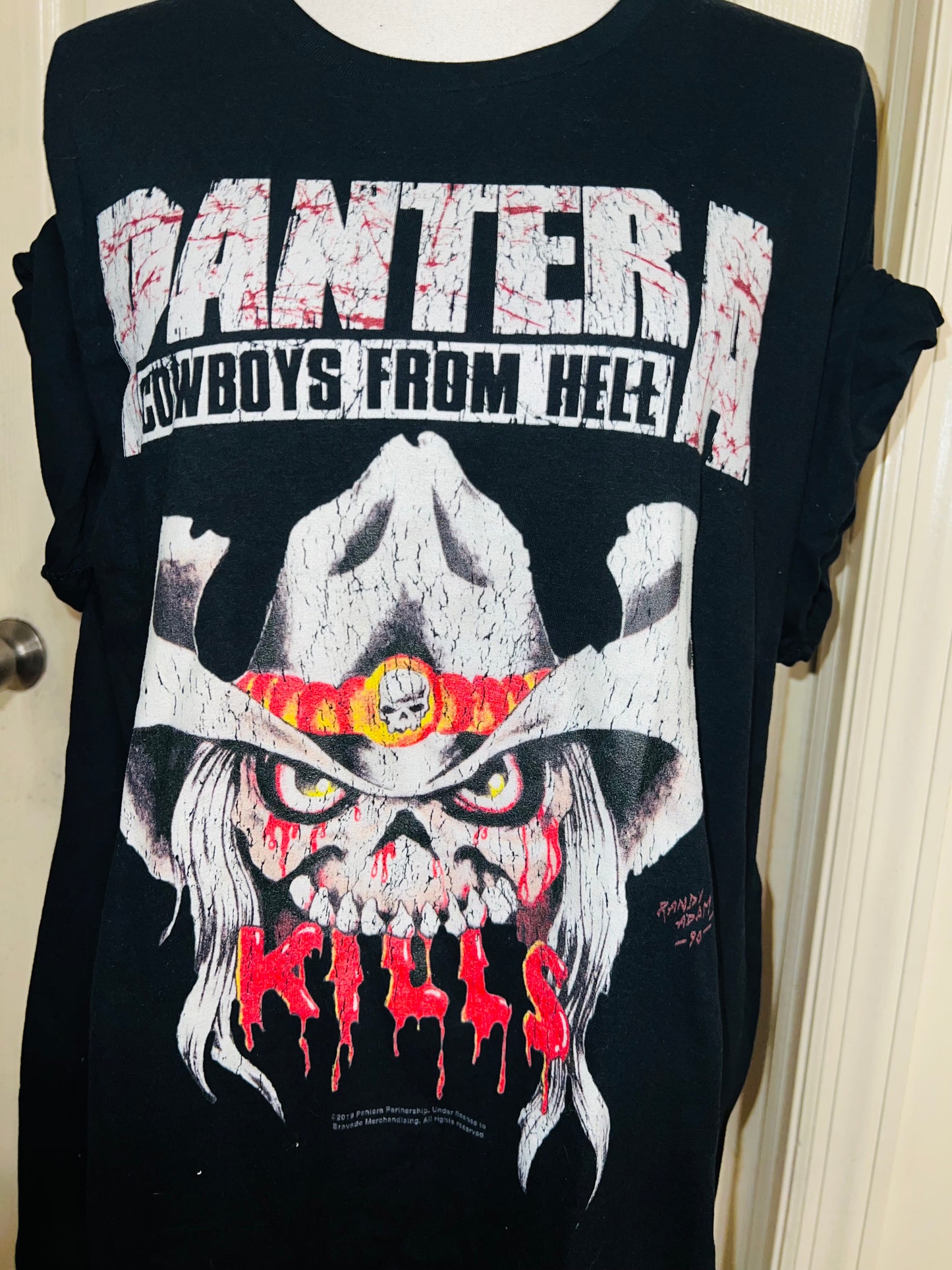 Pantera Oversized Distressed T-Shirt