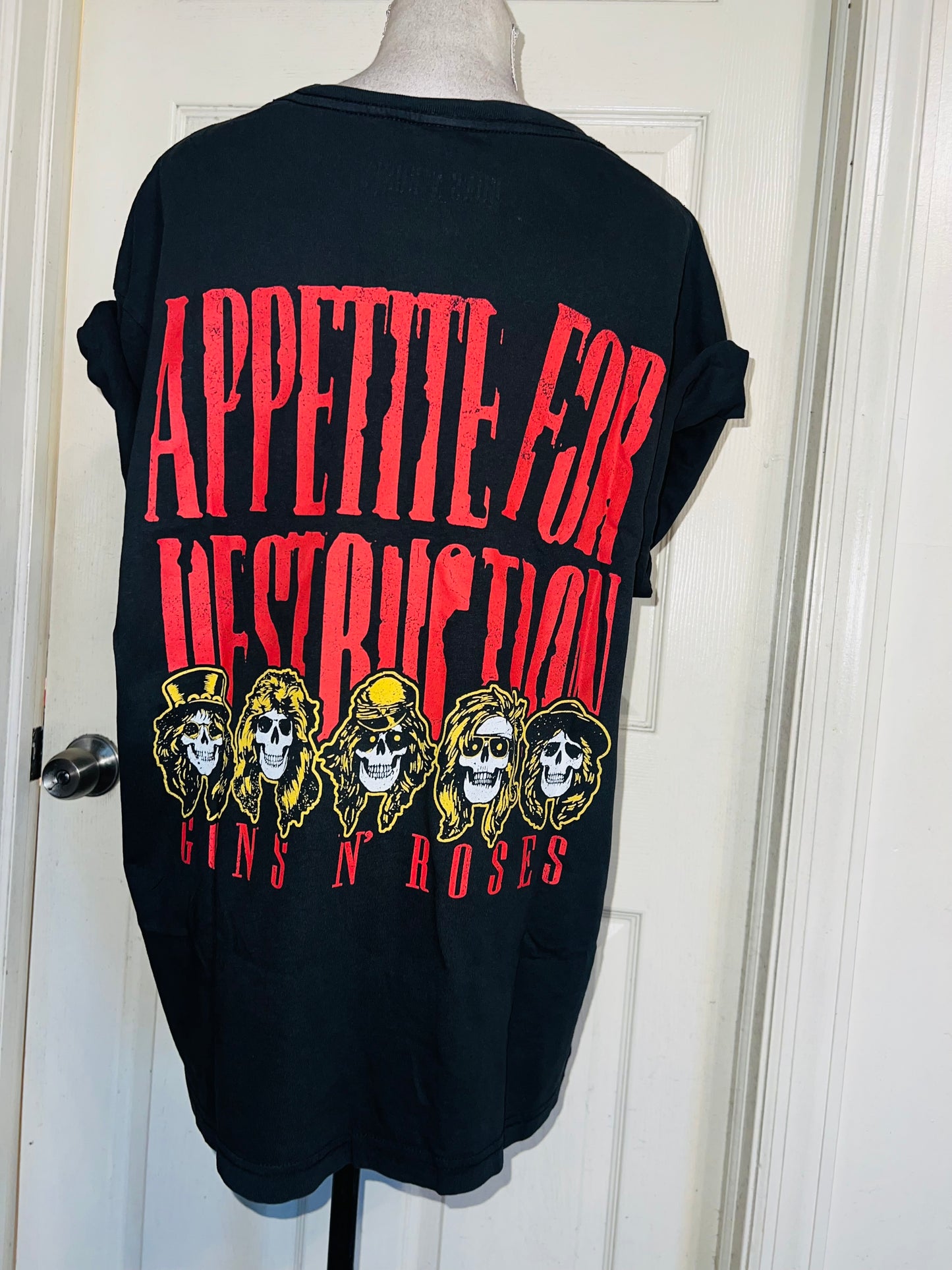 Guns n’ Roses Double Sided Oversized Distressed Tee