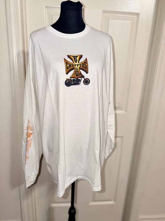 West Coast Choppers Double Sided Oversized Long Sleeve Tee