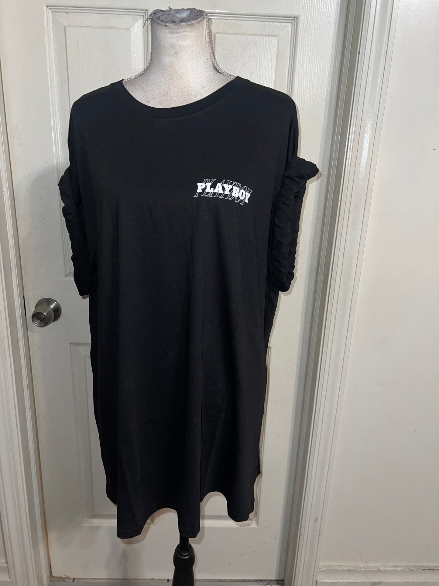 Playboy Double Sides Oversized Distressed Tee