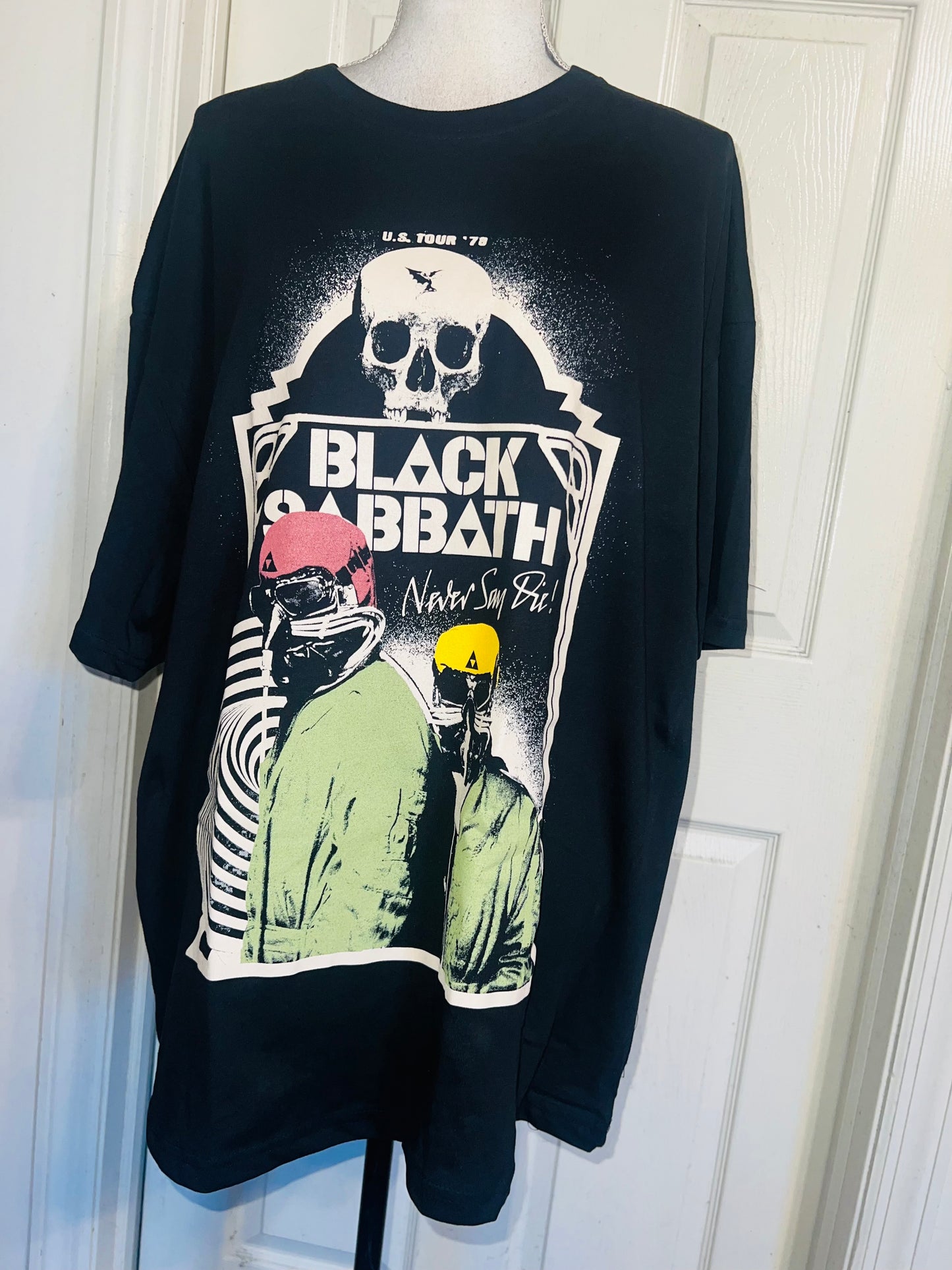 Black Sabbath Oversized Distressed Tee