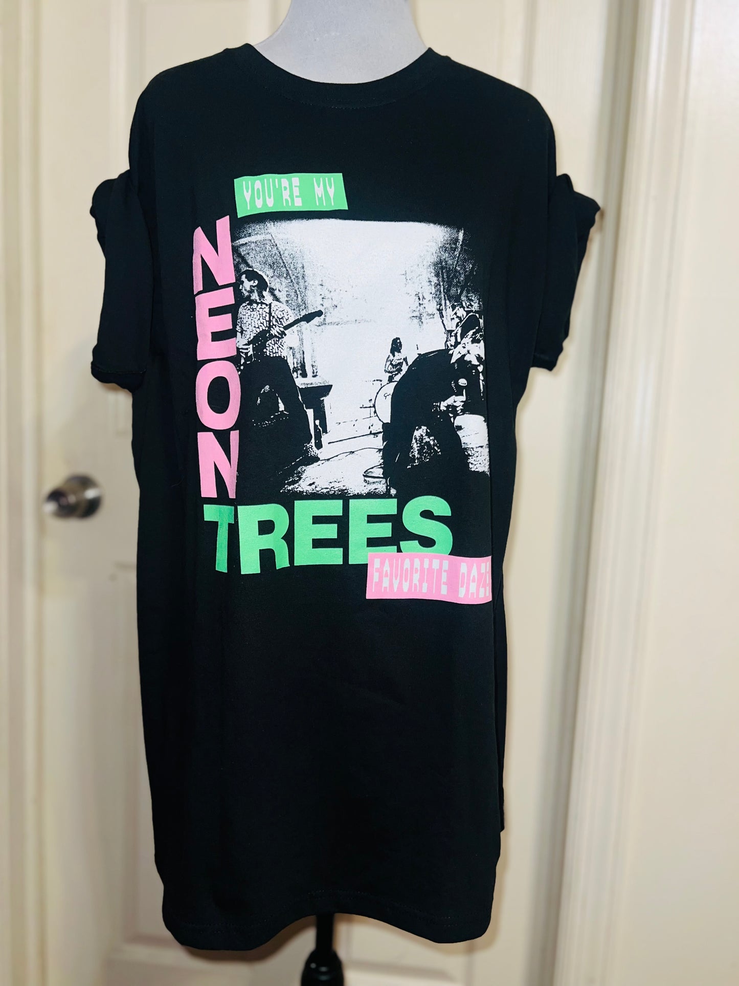 Neon Trees Oversized Distressed Tee