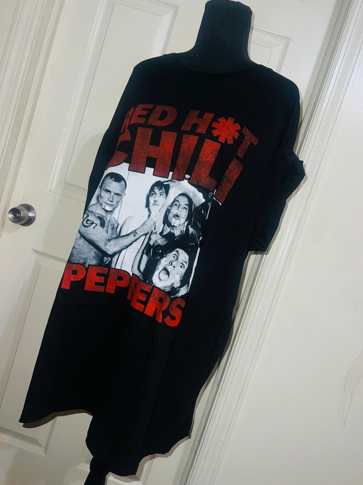 Red Hot Chili Peppers Oversized Distressed Tee