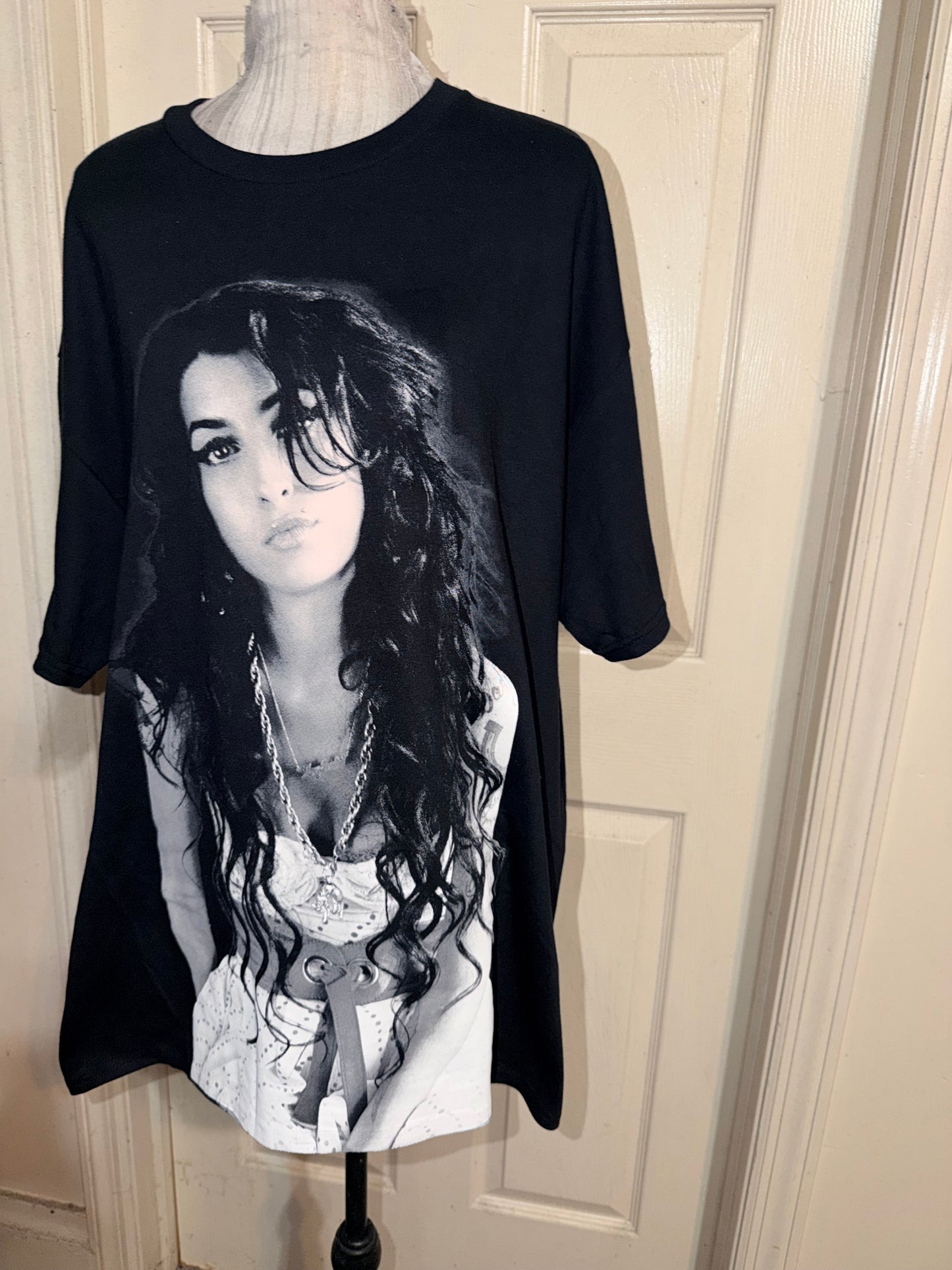 Amy Winehouse Double Sided Oversized Distressed Tee