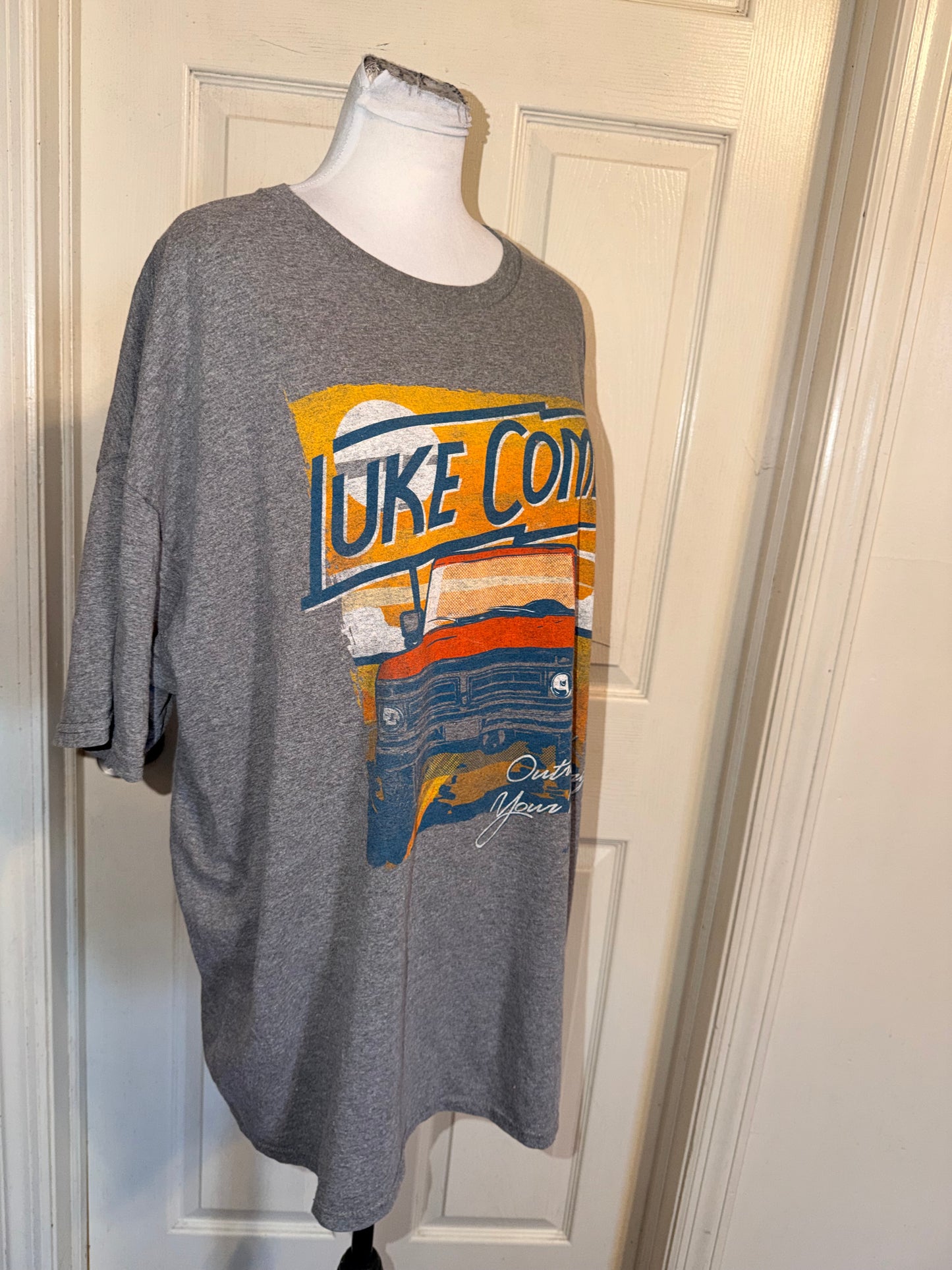 Luke Combs Oversized Distressed Tee