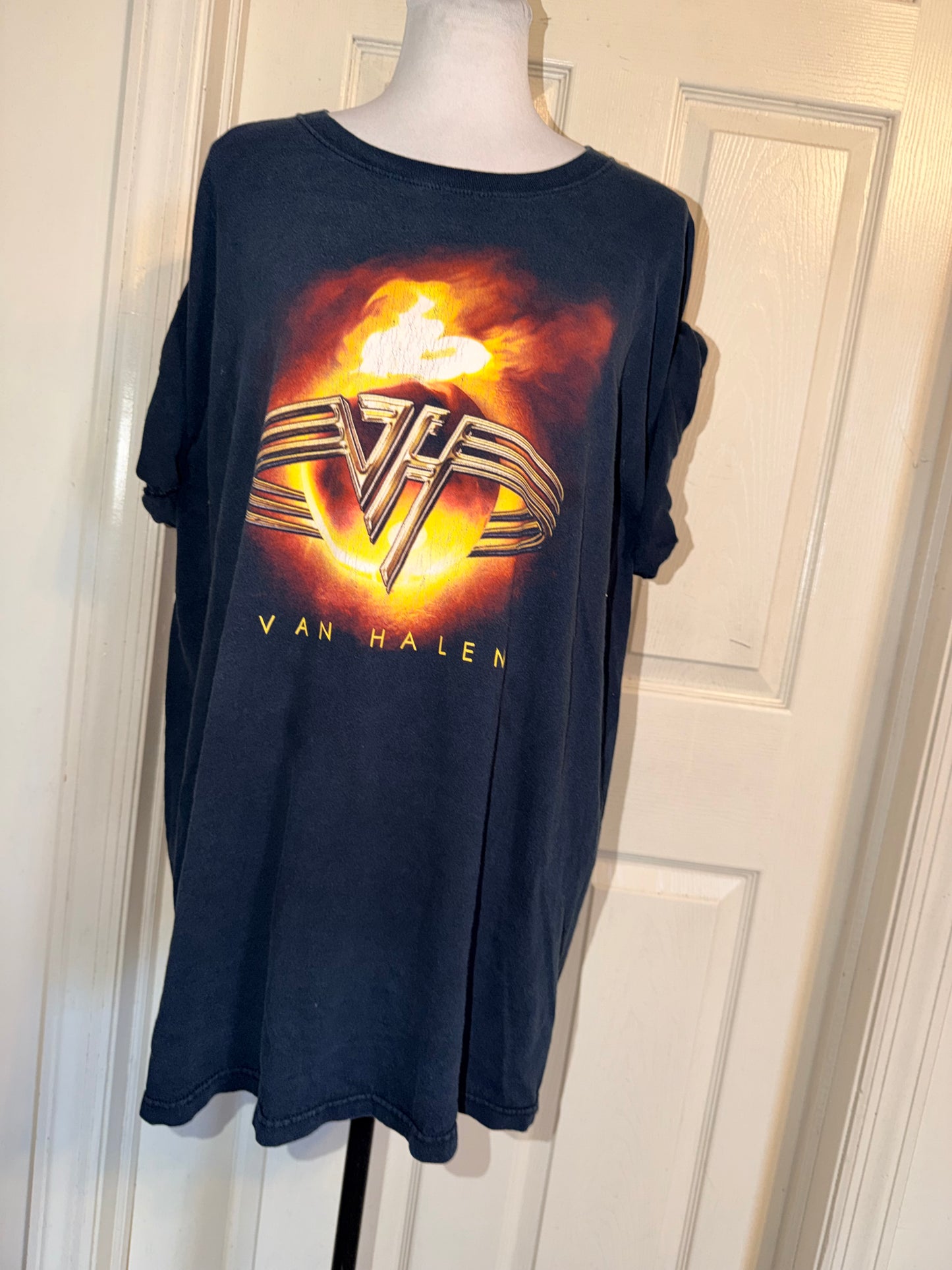 Van Halen Vintage Double Sided Oversized Distressed Tee