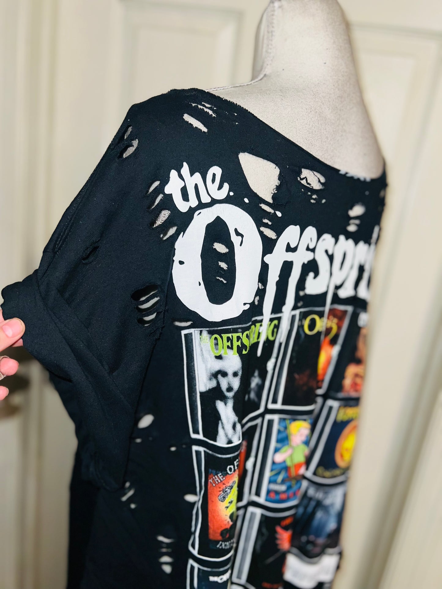 The Offspring Double Sided Oversized Distressed Tee