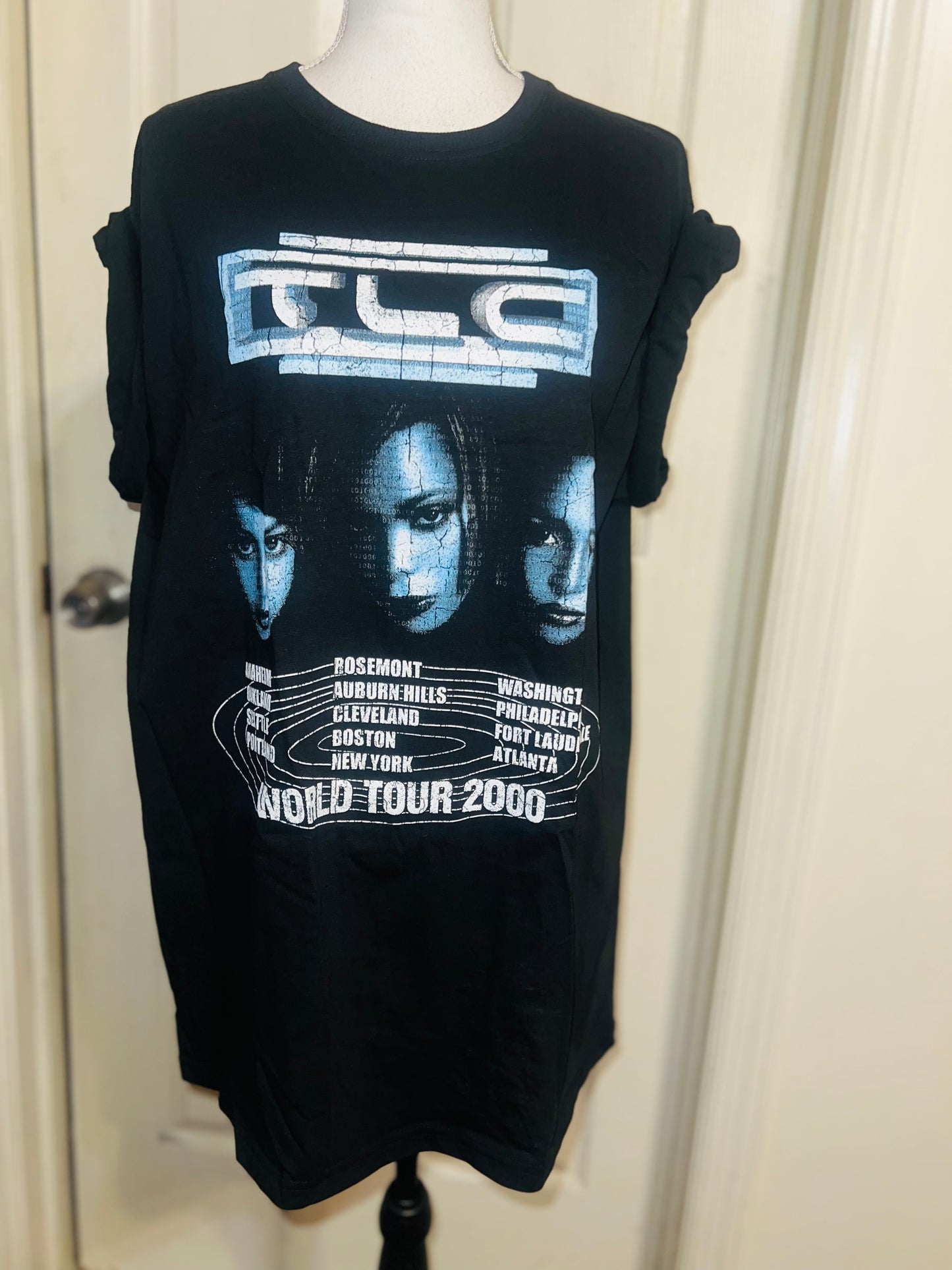 TLC Oversized Distressed Tee