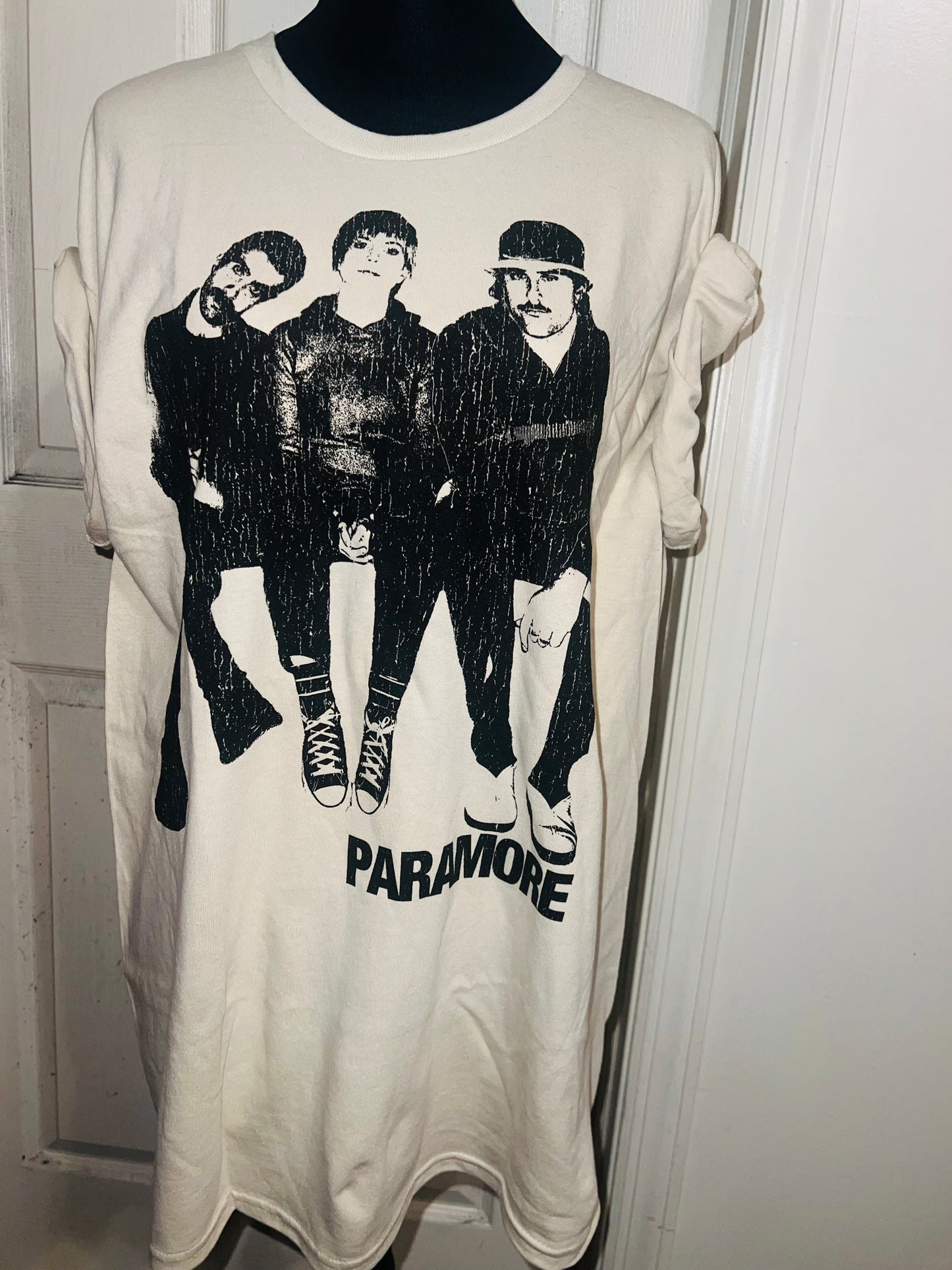 Paramore Oversized Distressed Tee