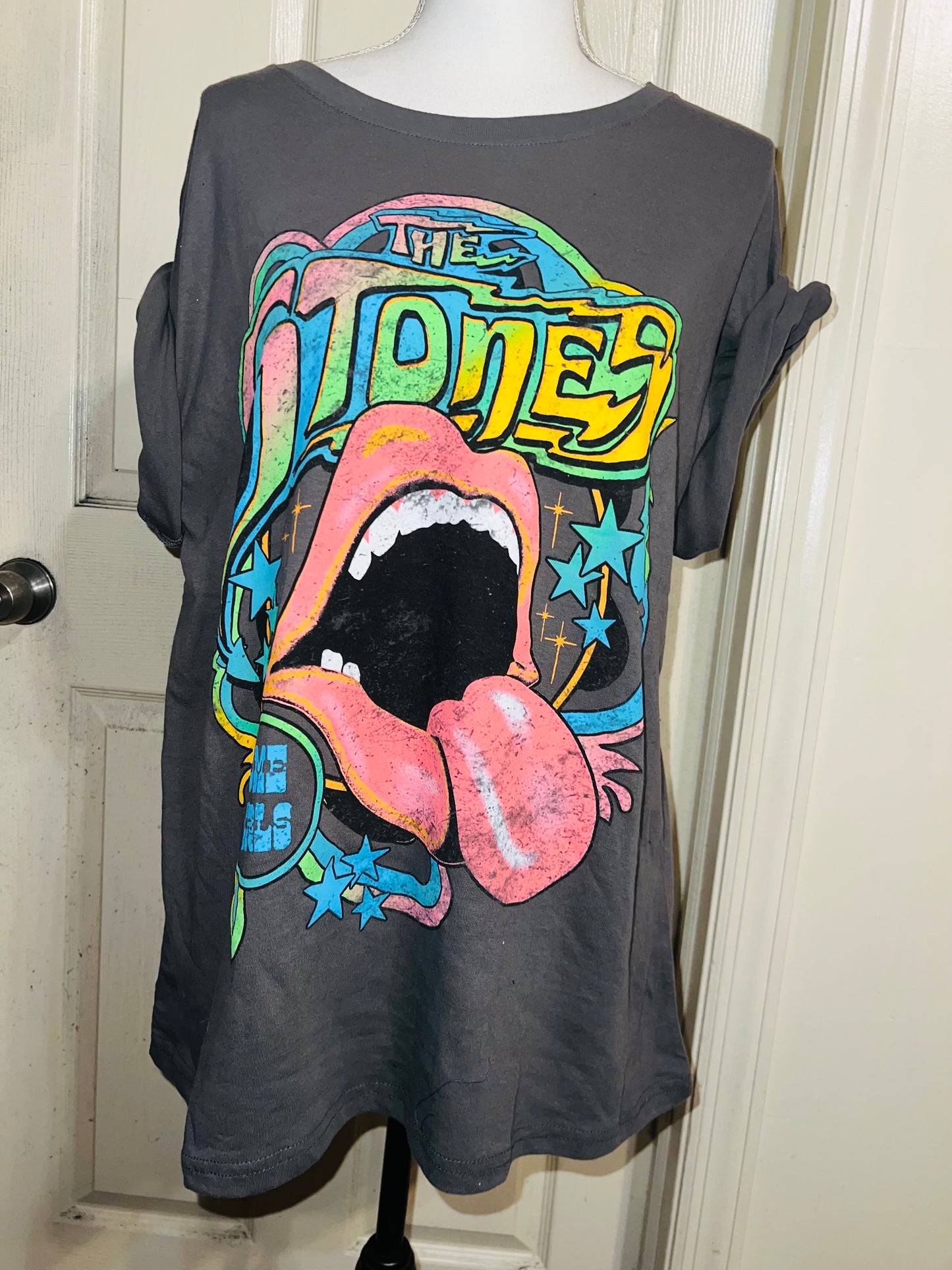 The Rolling Stones Oversized Distressed Tee