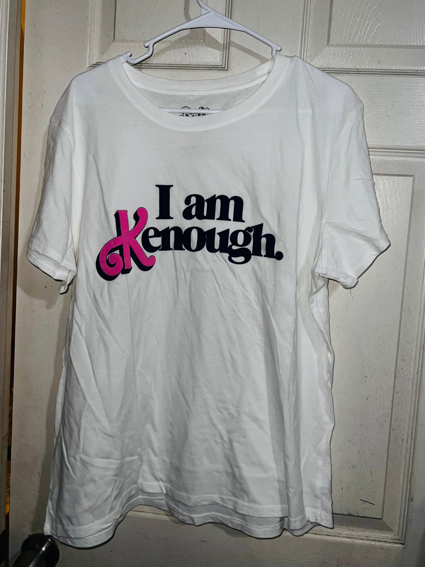 I am Kenough Oversized Distressed Tee