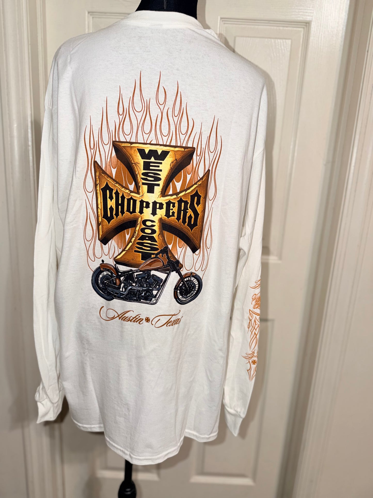 West Coast Choppers Double Sided Oversized Long Sleeve Tee