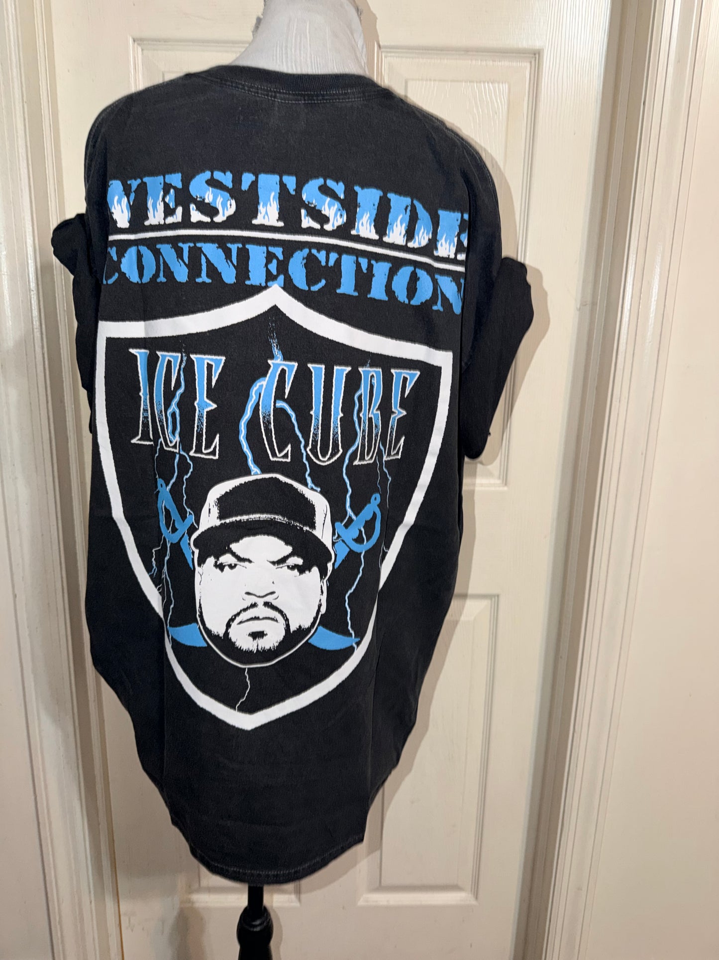 Ice Cube Double Sided Oversized Distressed Tee