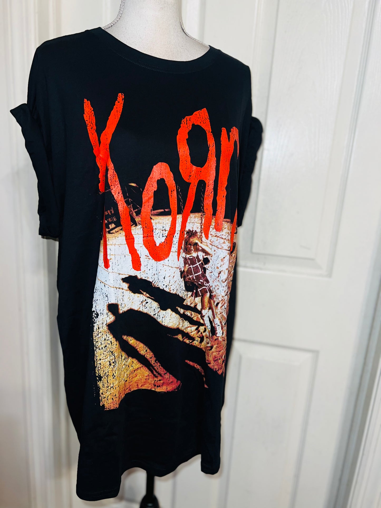 Korn Oversized Distressed Tee