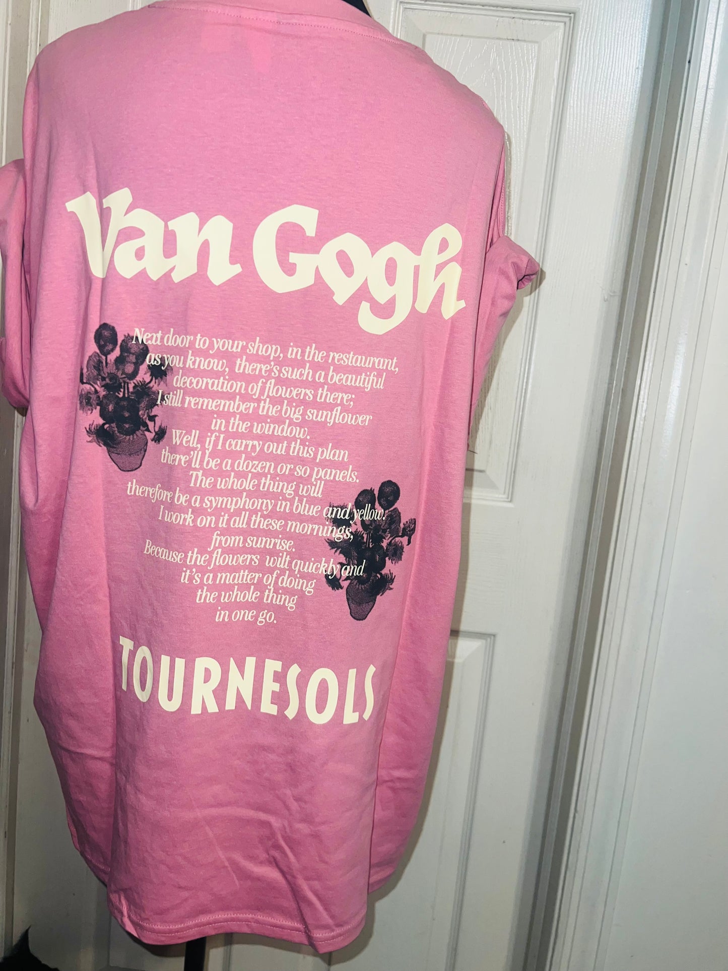Vincent Van Gogh Double Sided Oversized Distressed Tee