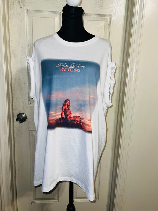 Kelsea Ballerini Oversized Double Sided Distressed Tour Tee