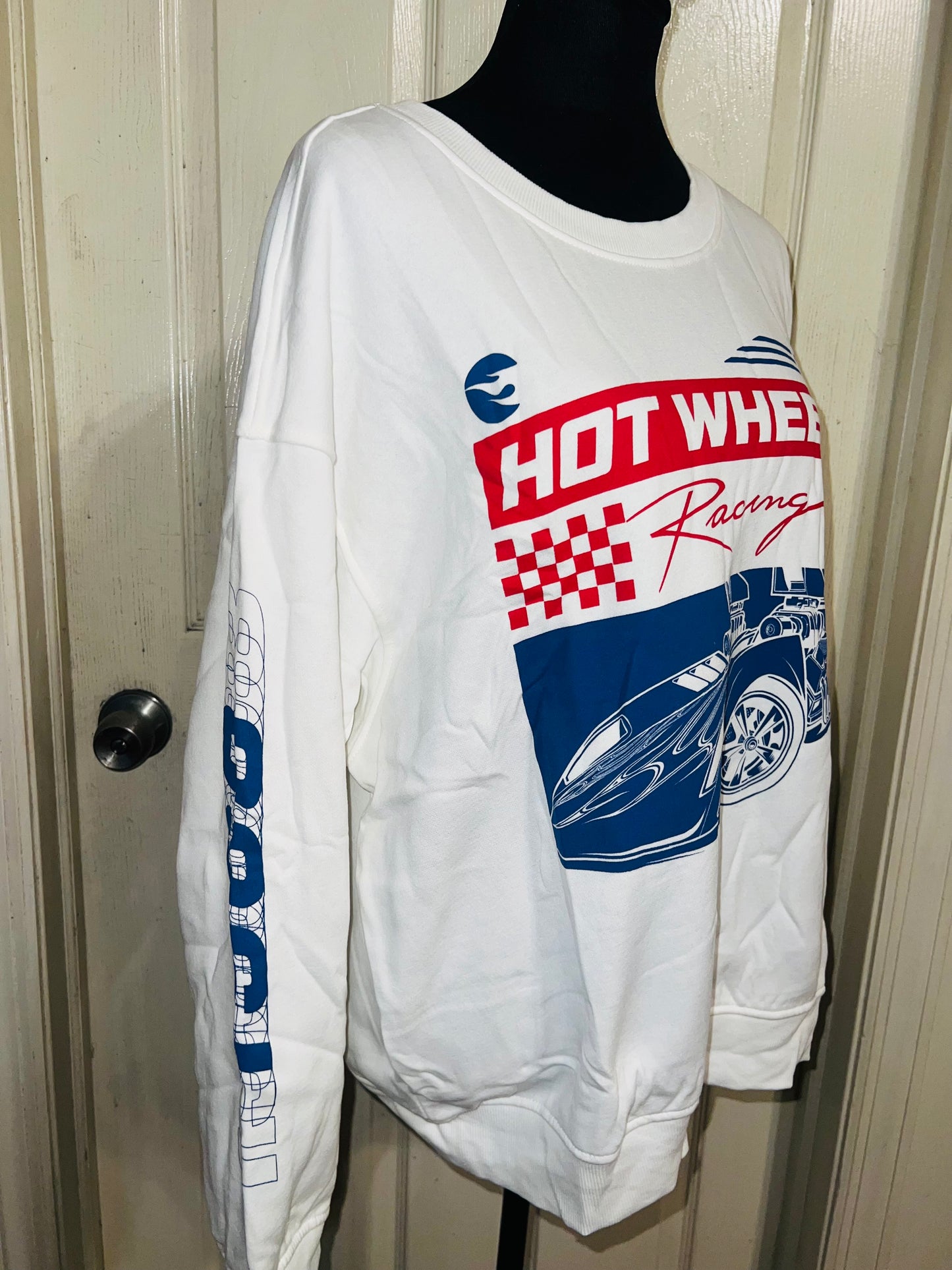 Hot Wheels Oversized Distressed Sweatshirt