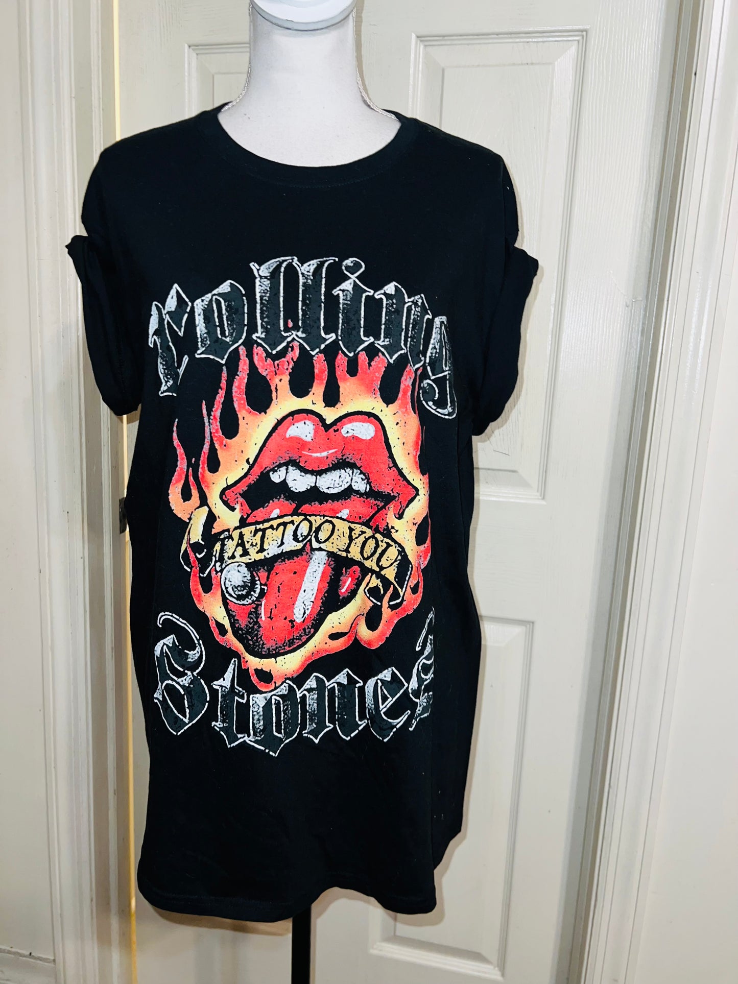 Rolling Stones “Tattoo You” Oversized Distressed Tee