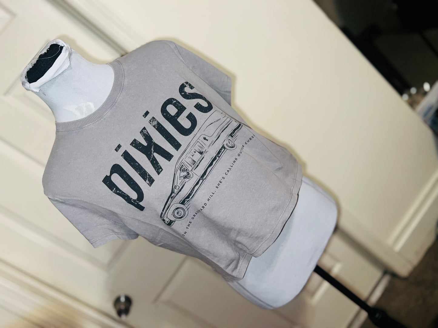 Pixies Distressed Baby Tee