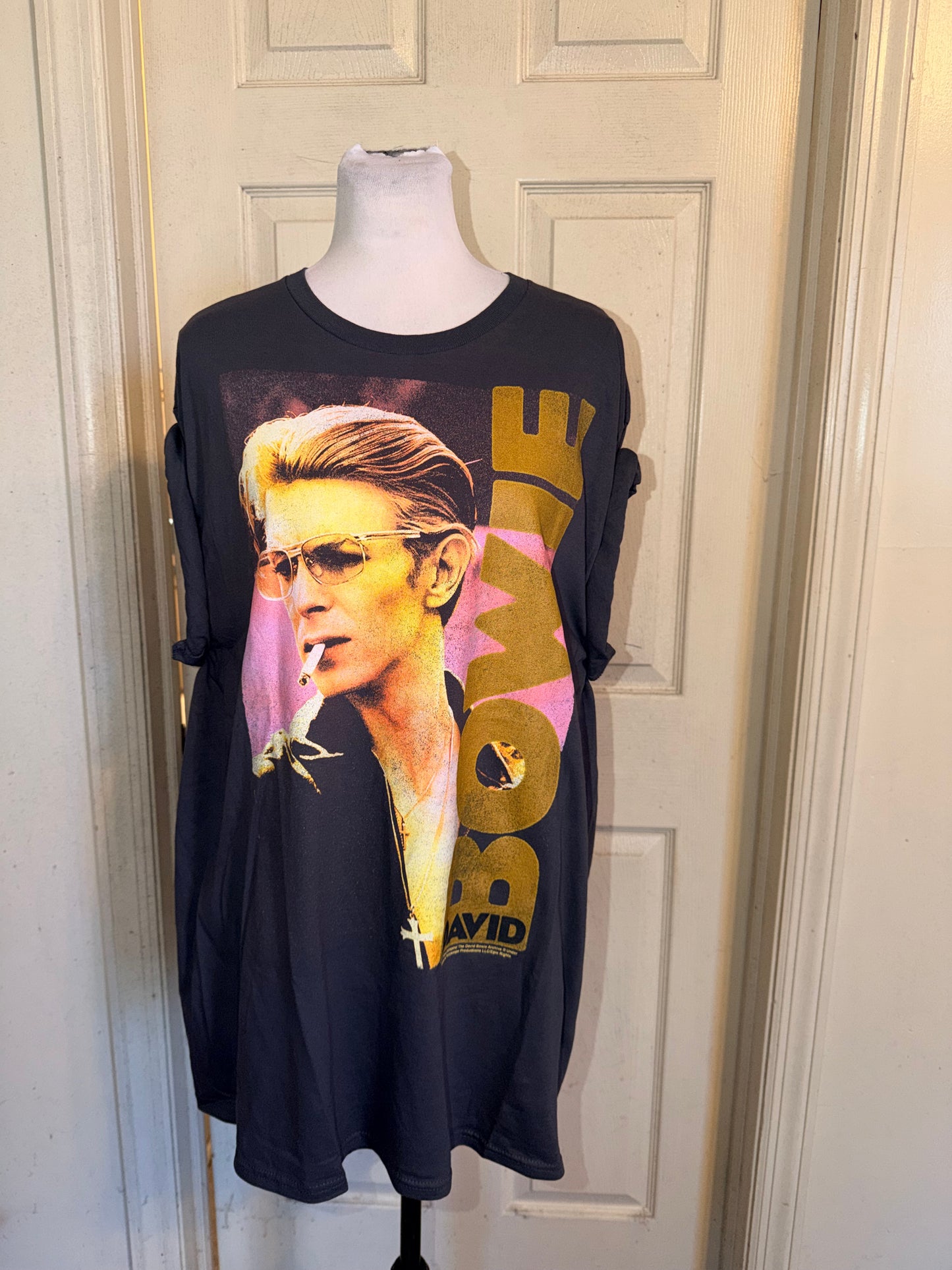 David Bowie Oversized Distressed Tee