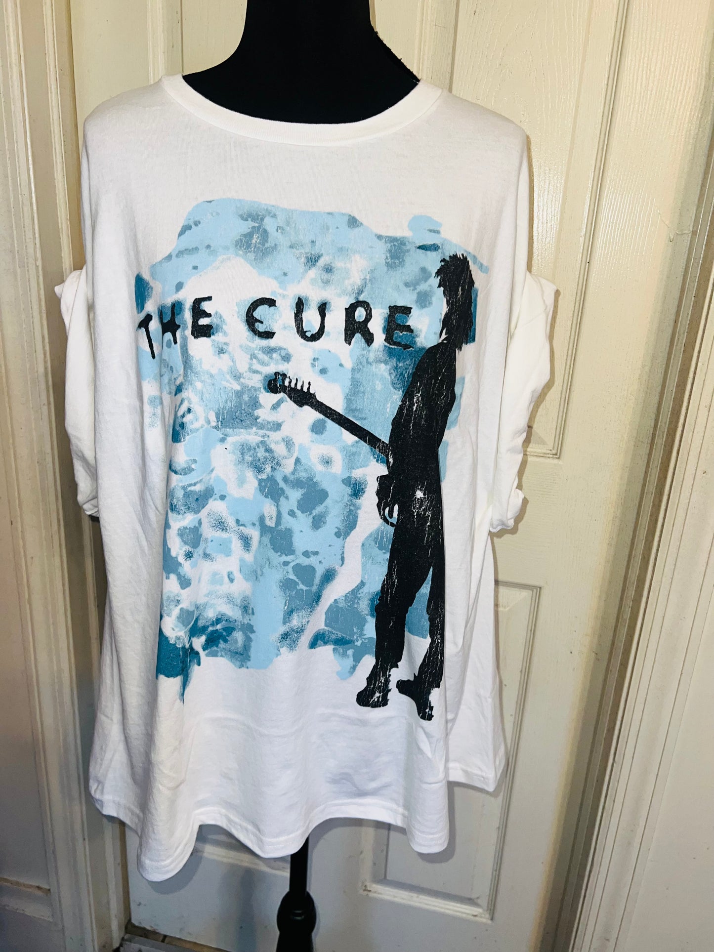 The Cure Double Sided Oversized Distressed Tee