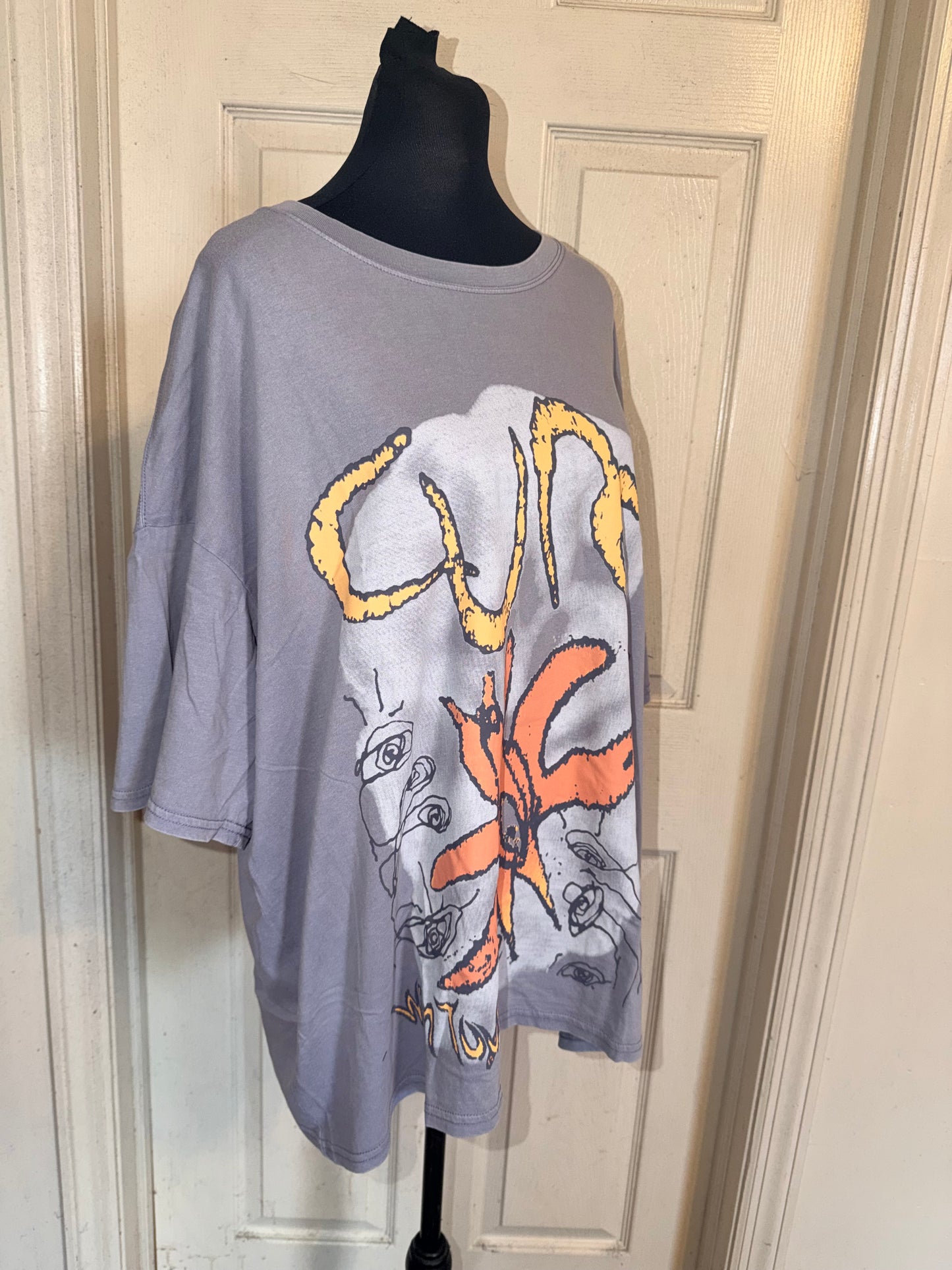 The Cure Oversized Distressed Tee