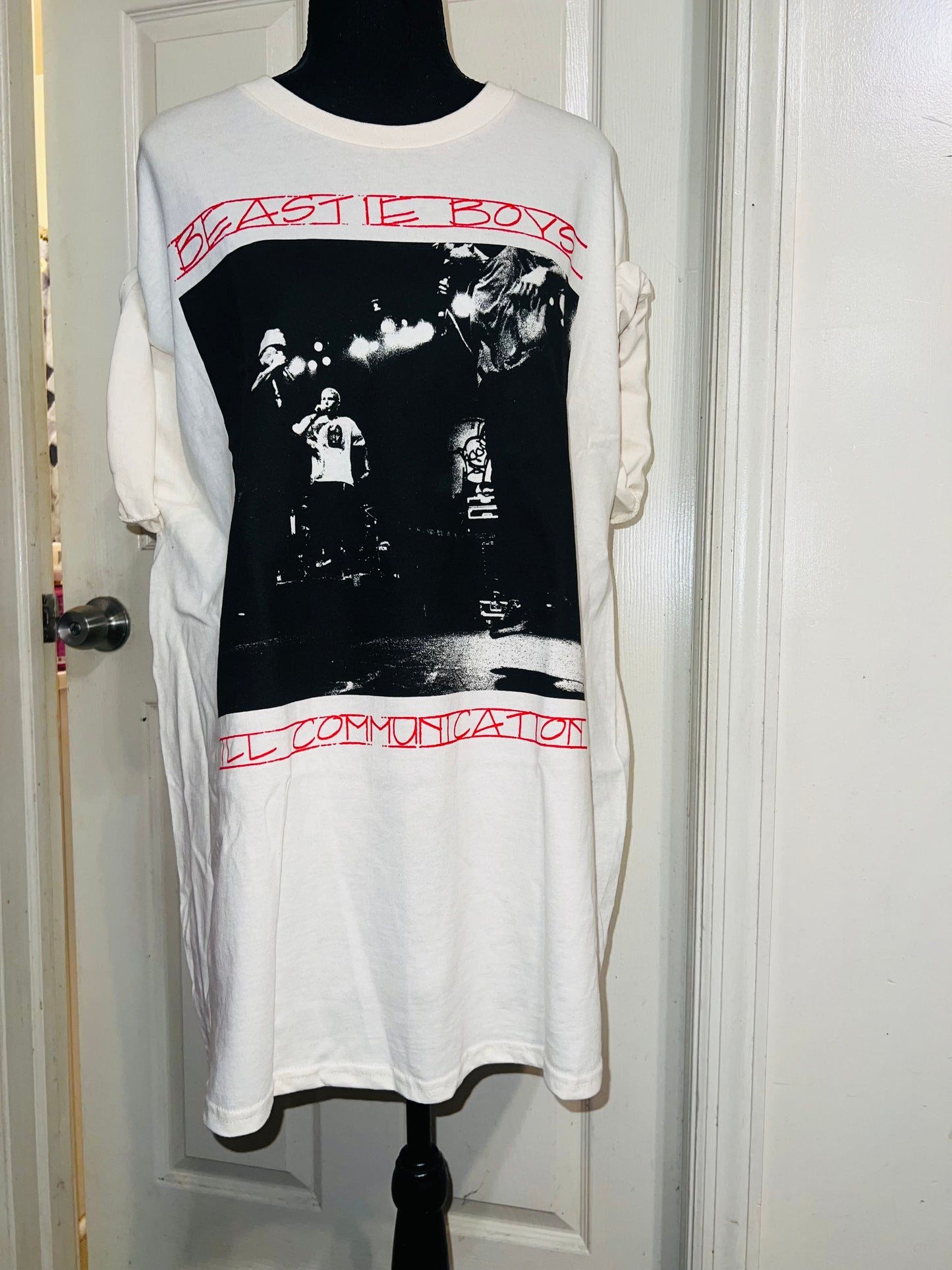 Beastie Boys Double Sided Oversized Distressed Tee