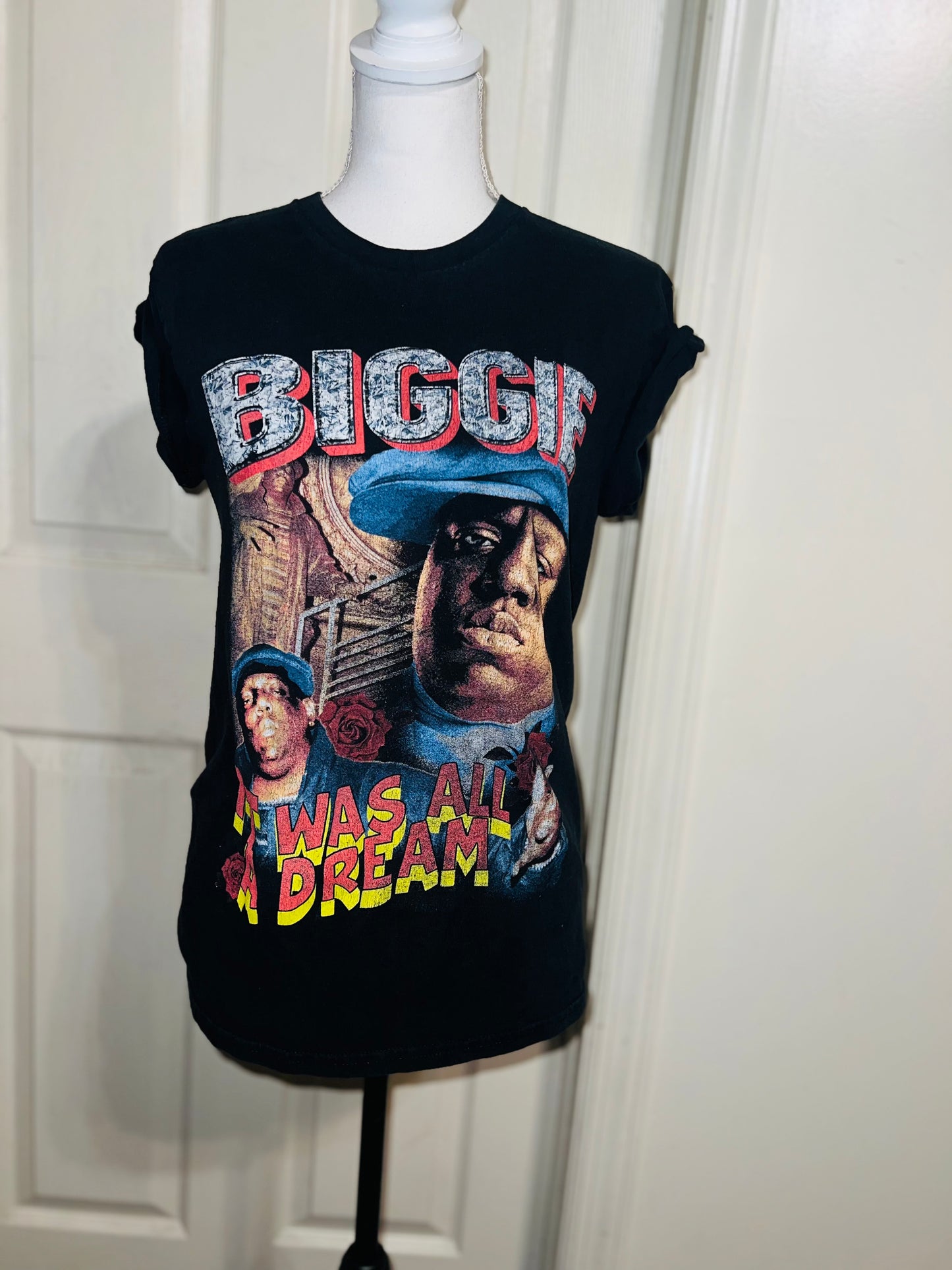 Biggie Smalls Oversized Distressed Tee