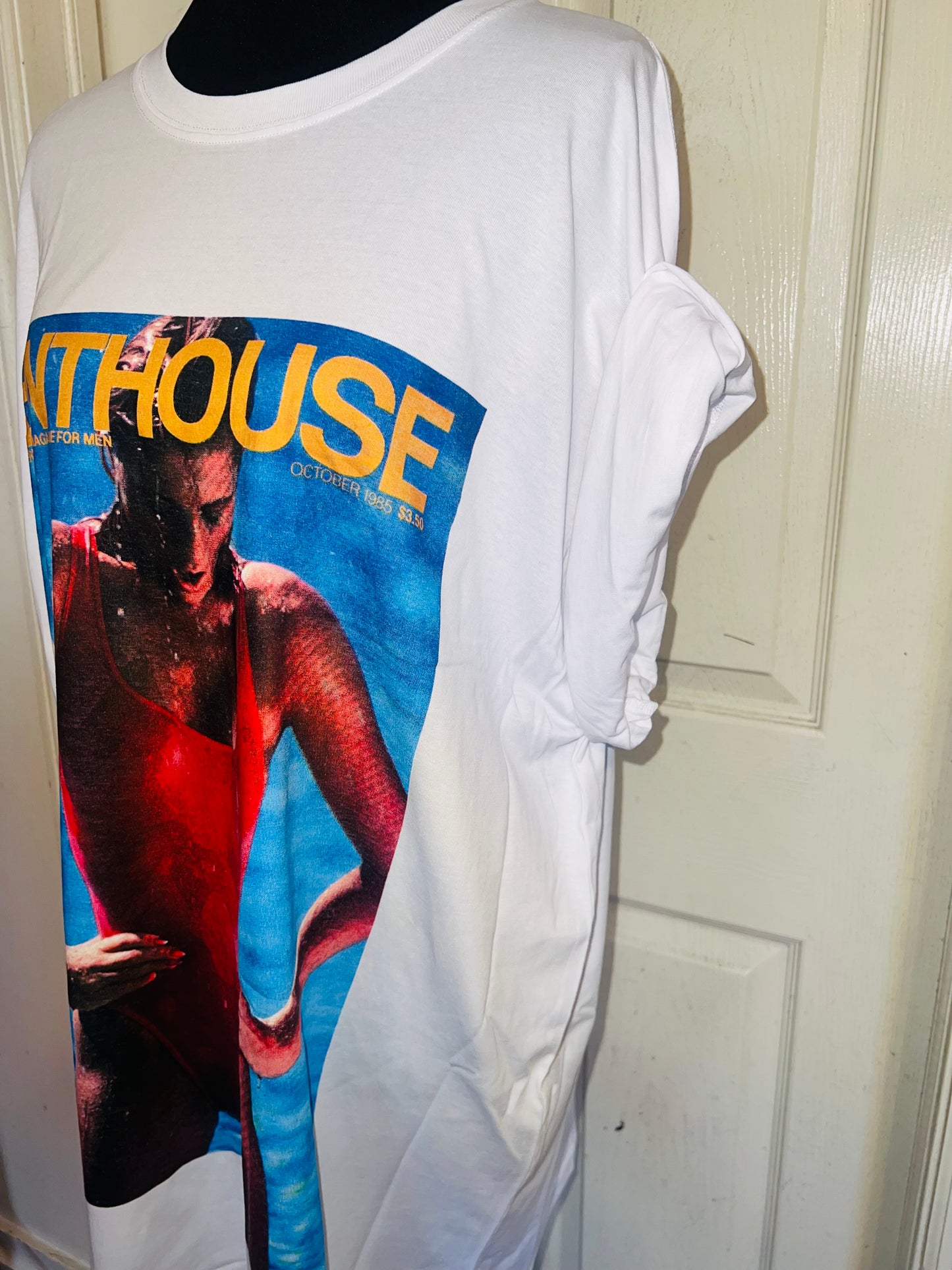 Penthouse Oversized Distressed Tee