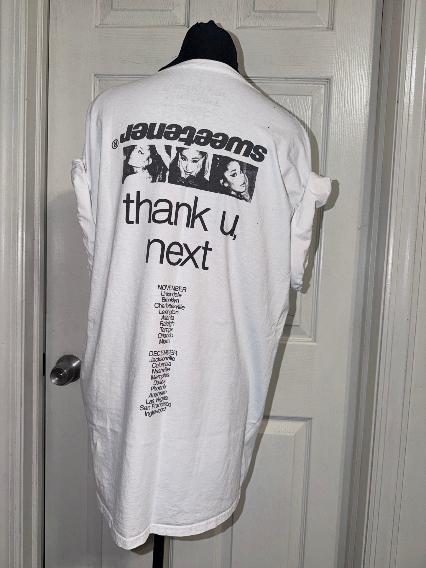 Ariana Grande Double Sided Oversized Distressed Tee