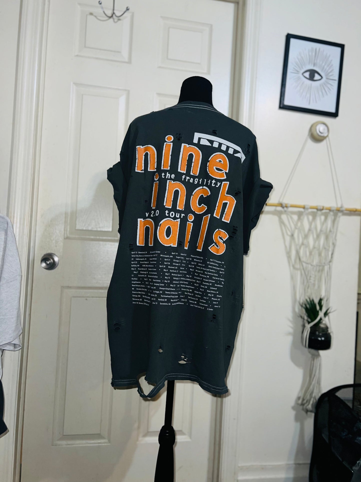 Nine Inch Nails Oversized Distressed Tee