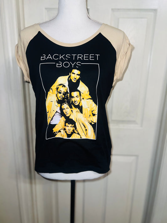 Backstreet Boys Raglan Oversized Distressed Baby Tee