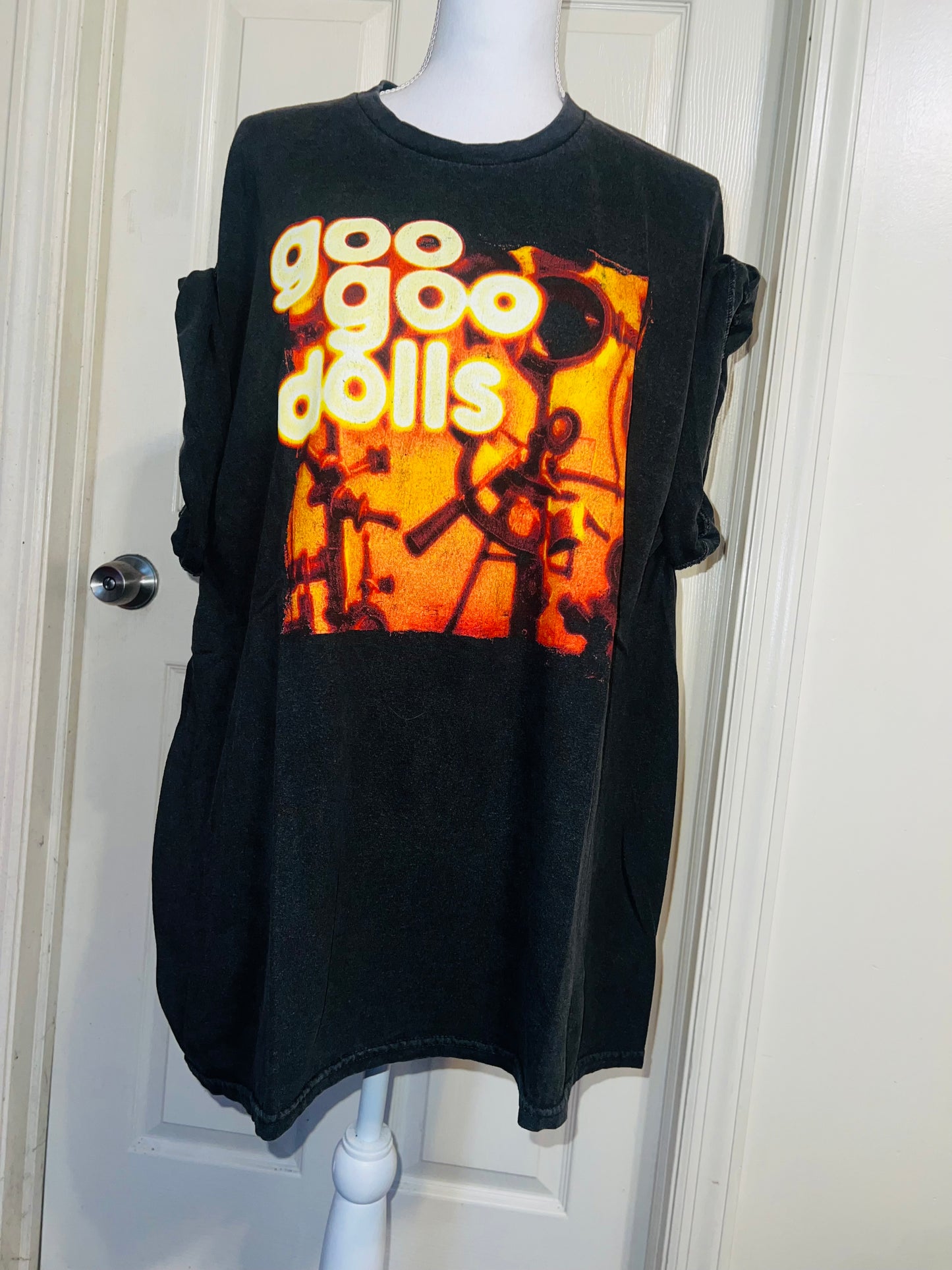 Goo Goo Dolls Oversized Distressed Tee