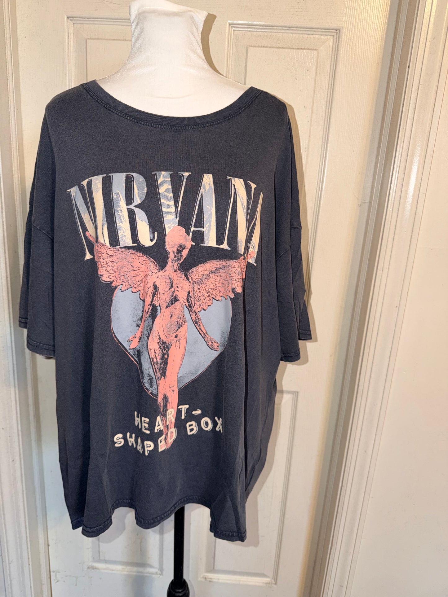 Nirvana Oversized Distressed Tee