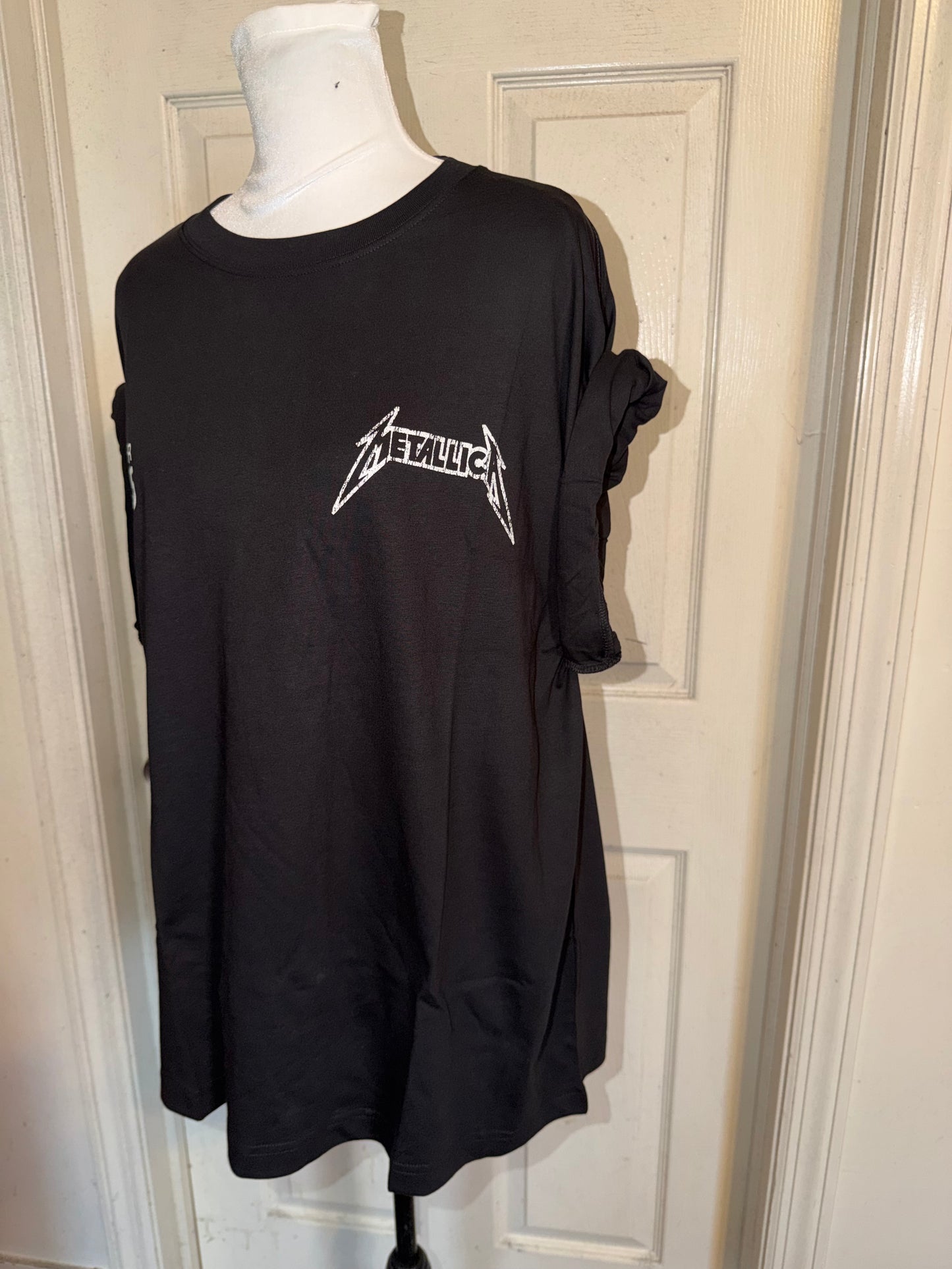 Metallica Double Sided Oversized Distressed Tee