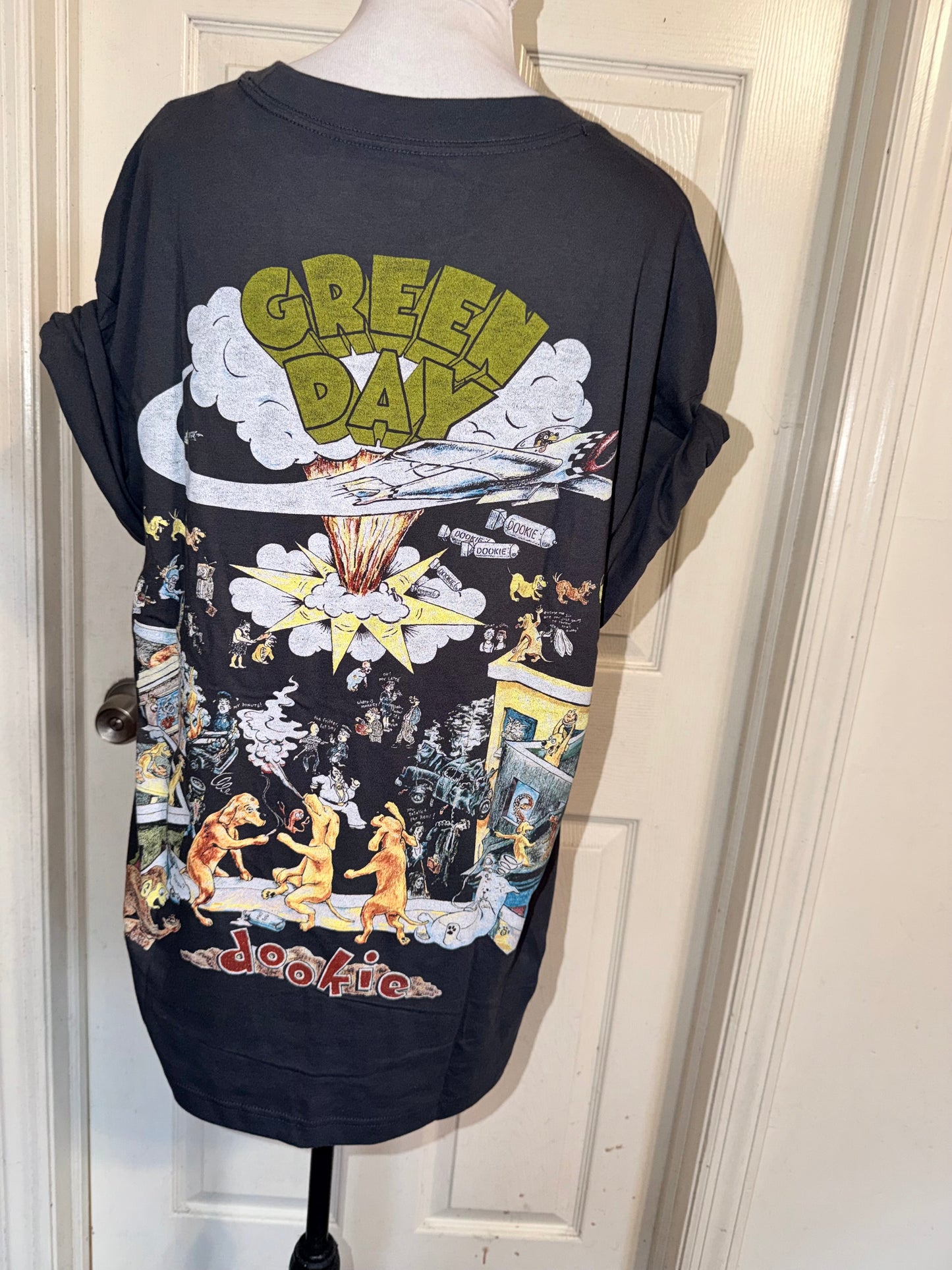 Green Day Double Sided Oversized Tee