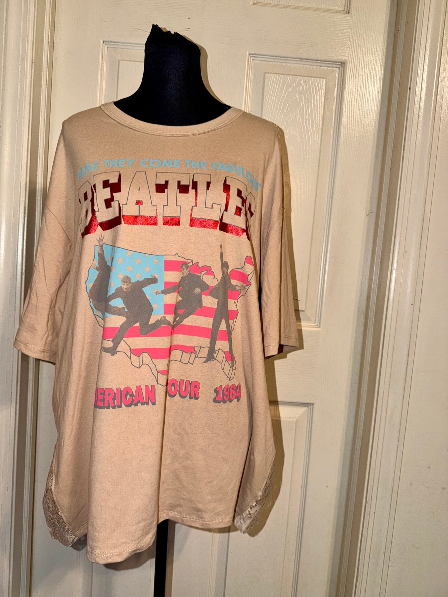 The Beatles Lace Oversized Tee