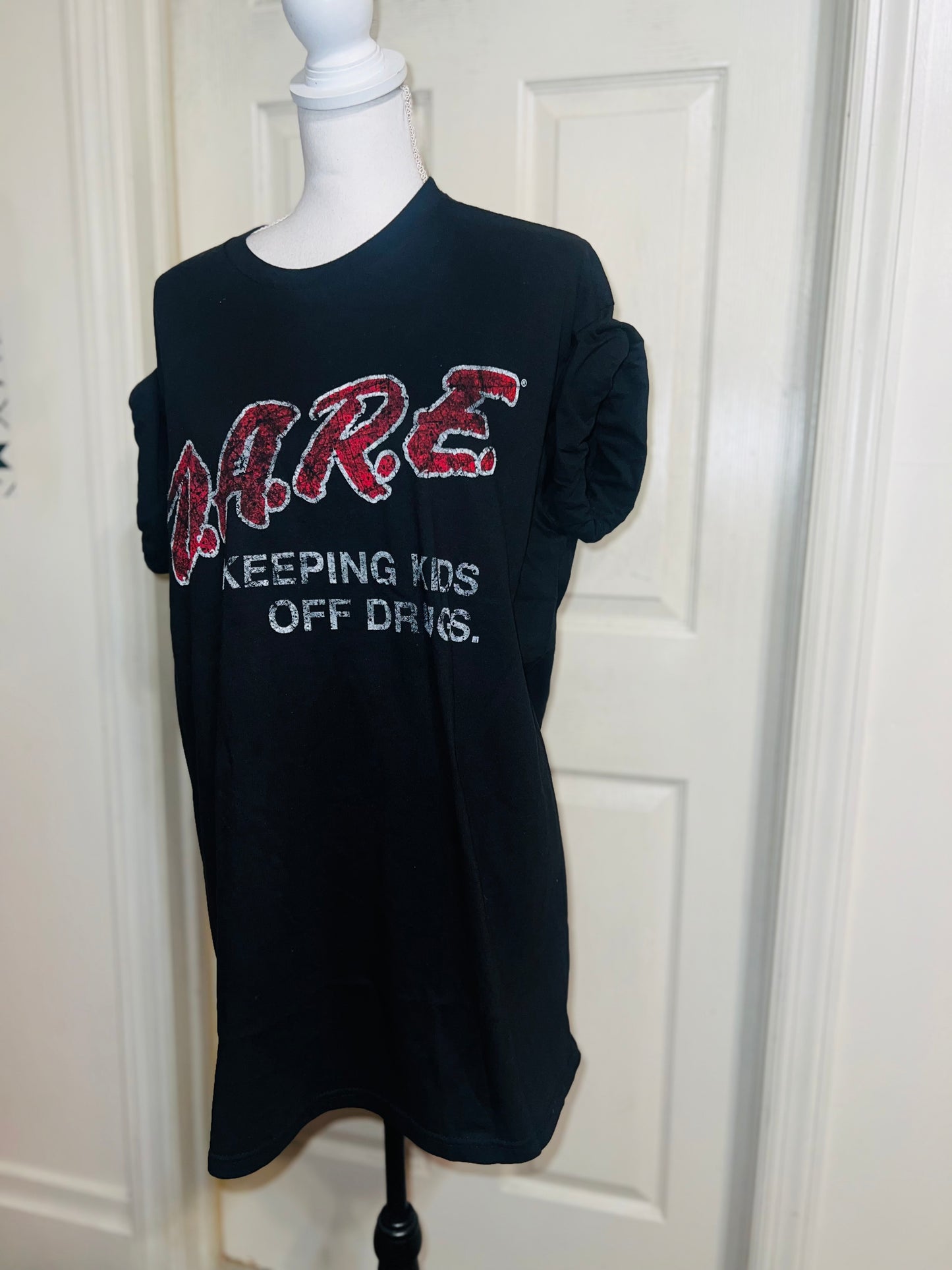 D.A.R.E. Oversized Distressed Tee