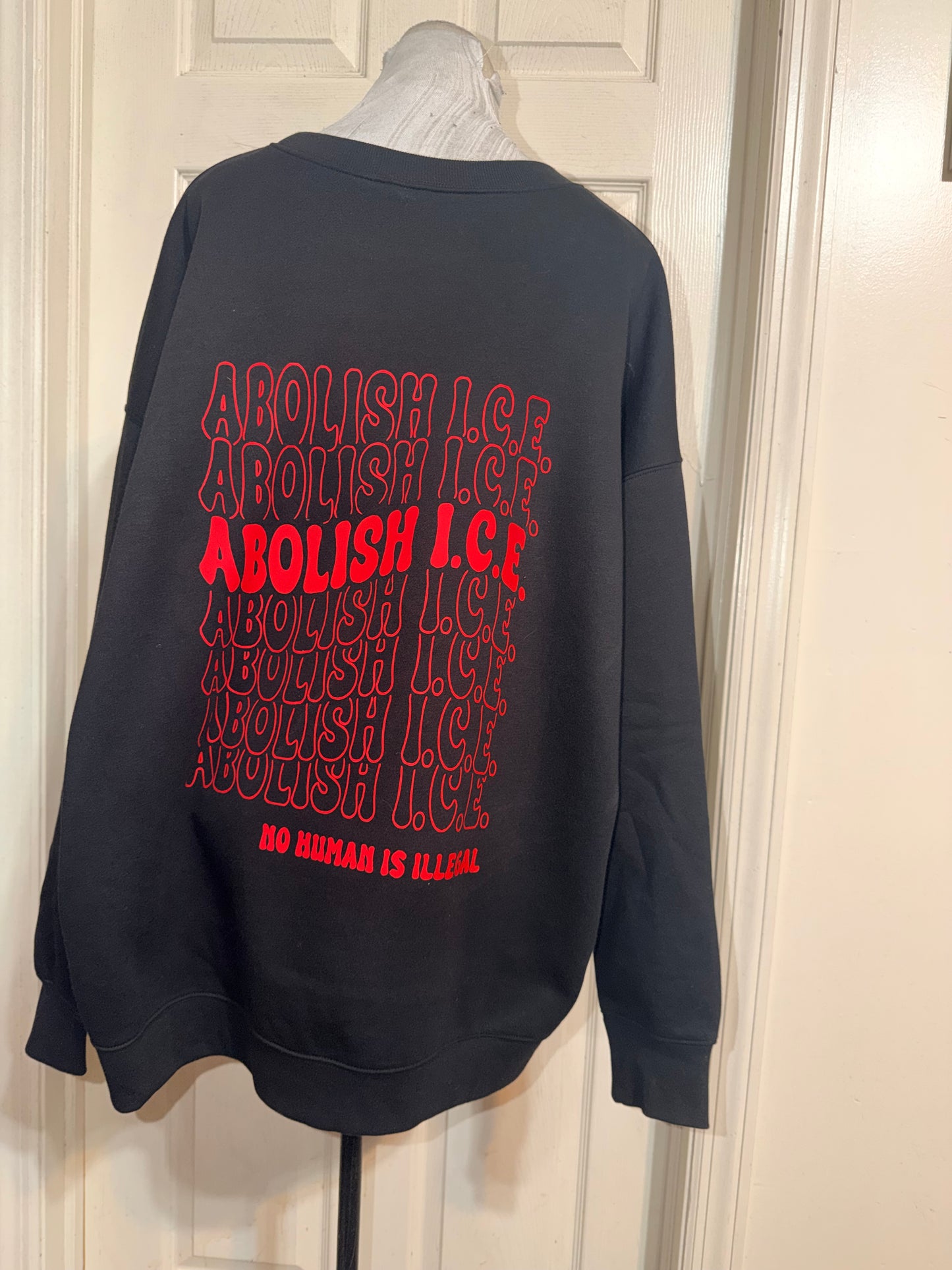 Abolish ICE Double Sided Oversized Tee or Sweatshirt