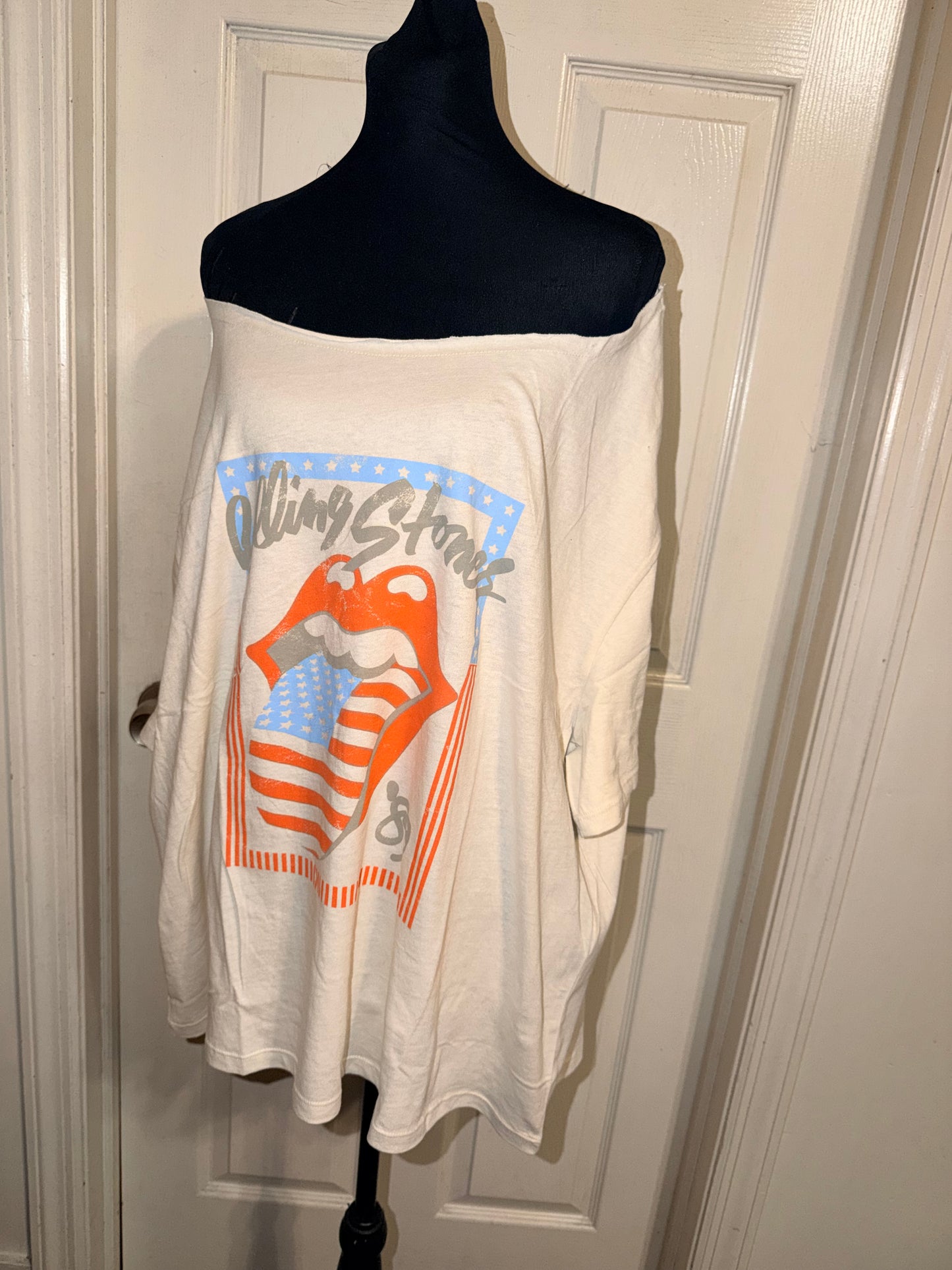 The Rolling Stones OFTS Oversized Distressed Tee