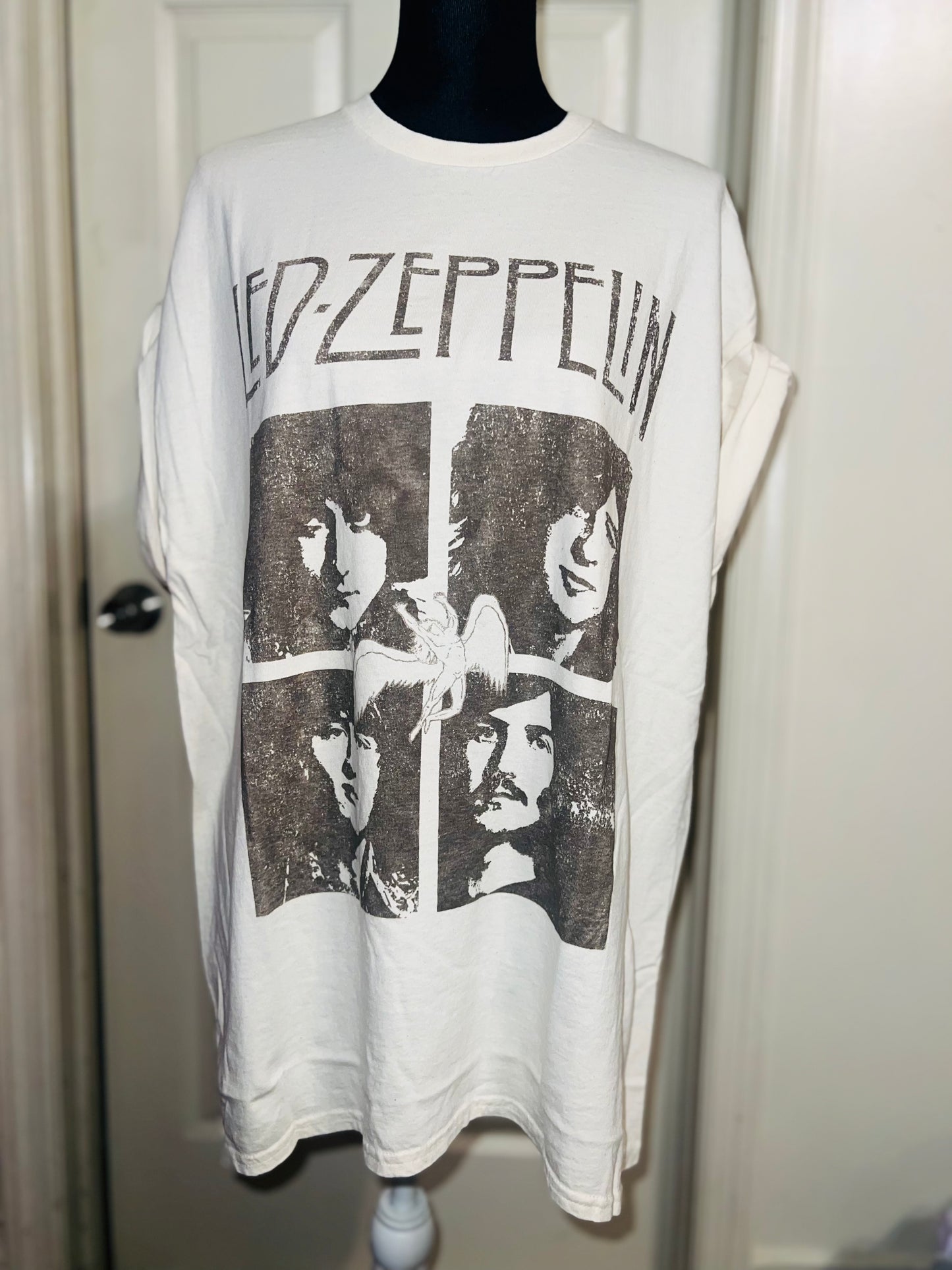 Led Zeppelin Oversized Distressed Tee