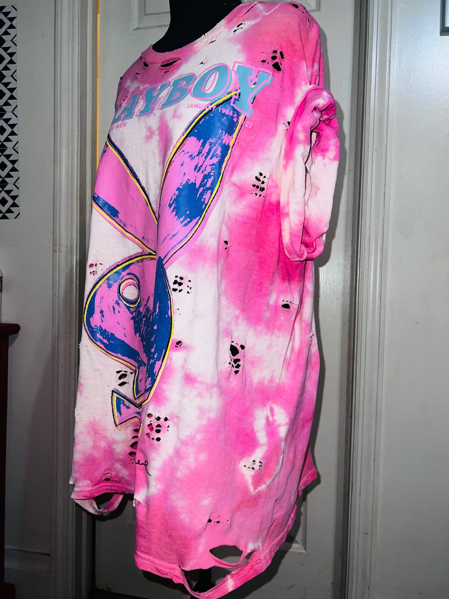 Playboy Andy Warhol Tie Dye Oversized Tee