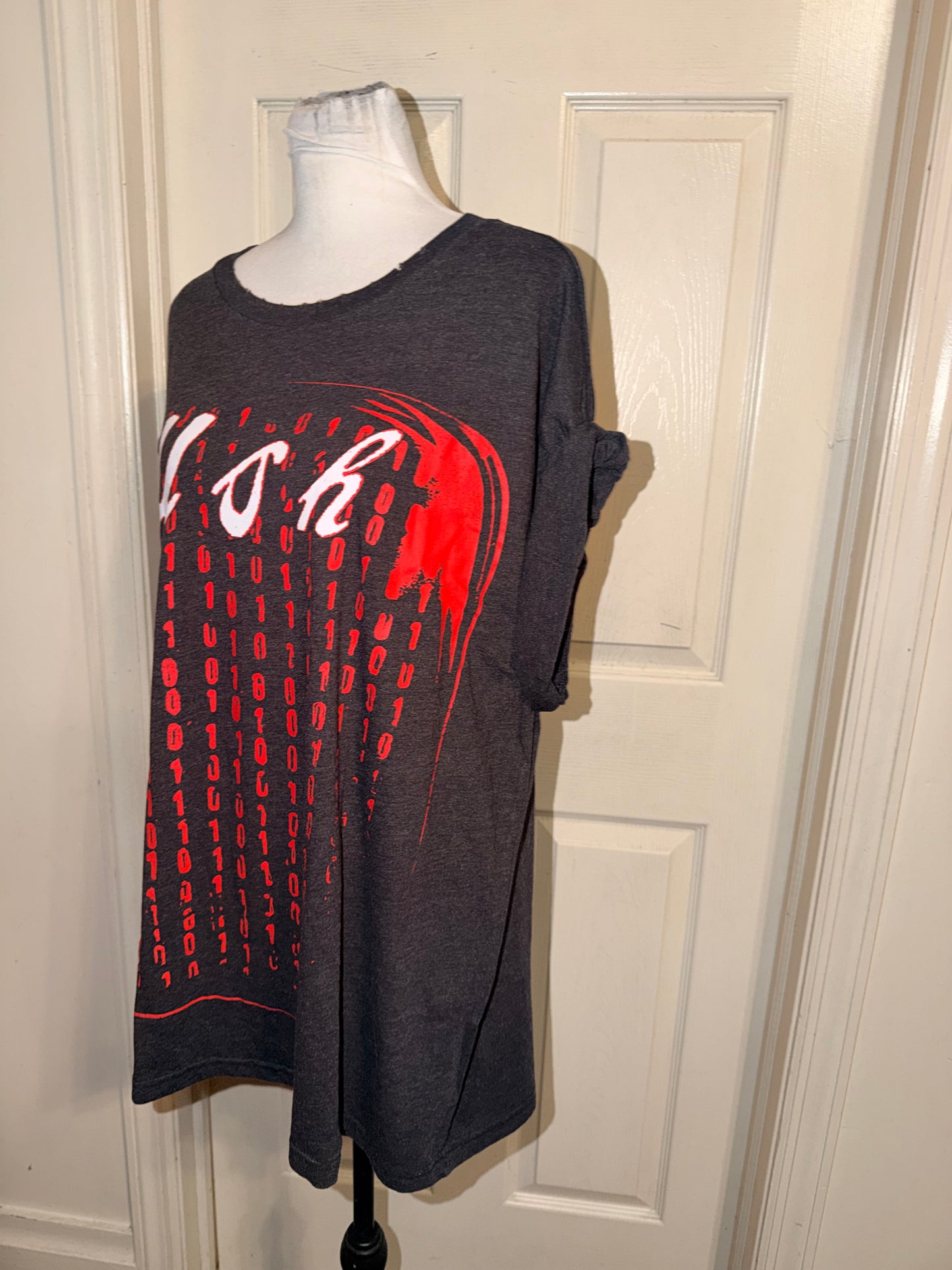 Bush Double Sided Oversized Distressed Tee