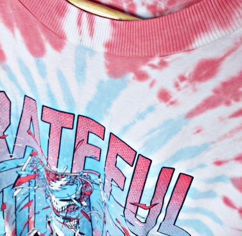 Grateful Dead Tie Dye Oversized Distressed Tee