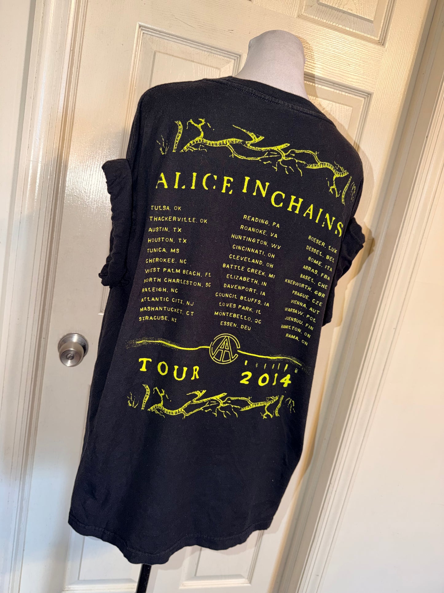 Alice In Chains Double Sided Oversized Distressed Tee